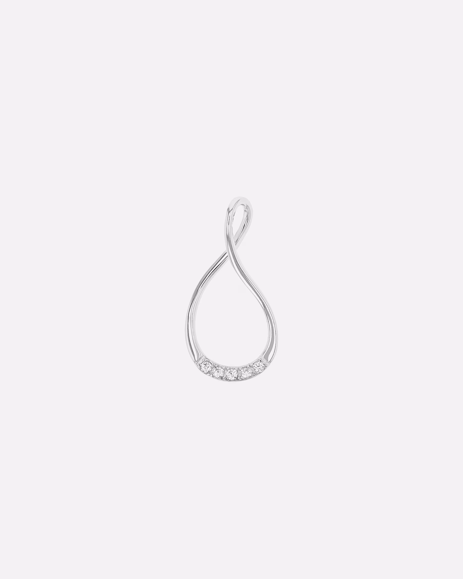 amor pendant motif pendant for women, 925 sterling silver, zirconia synth.