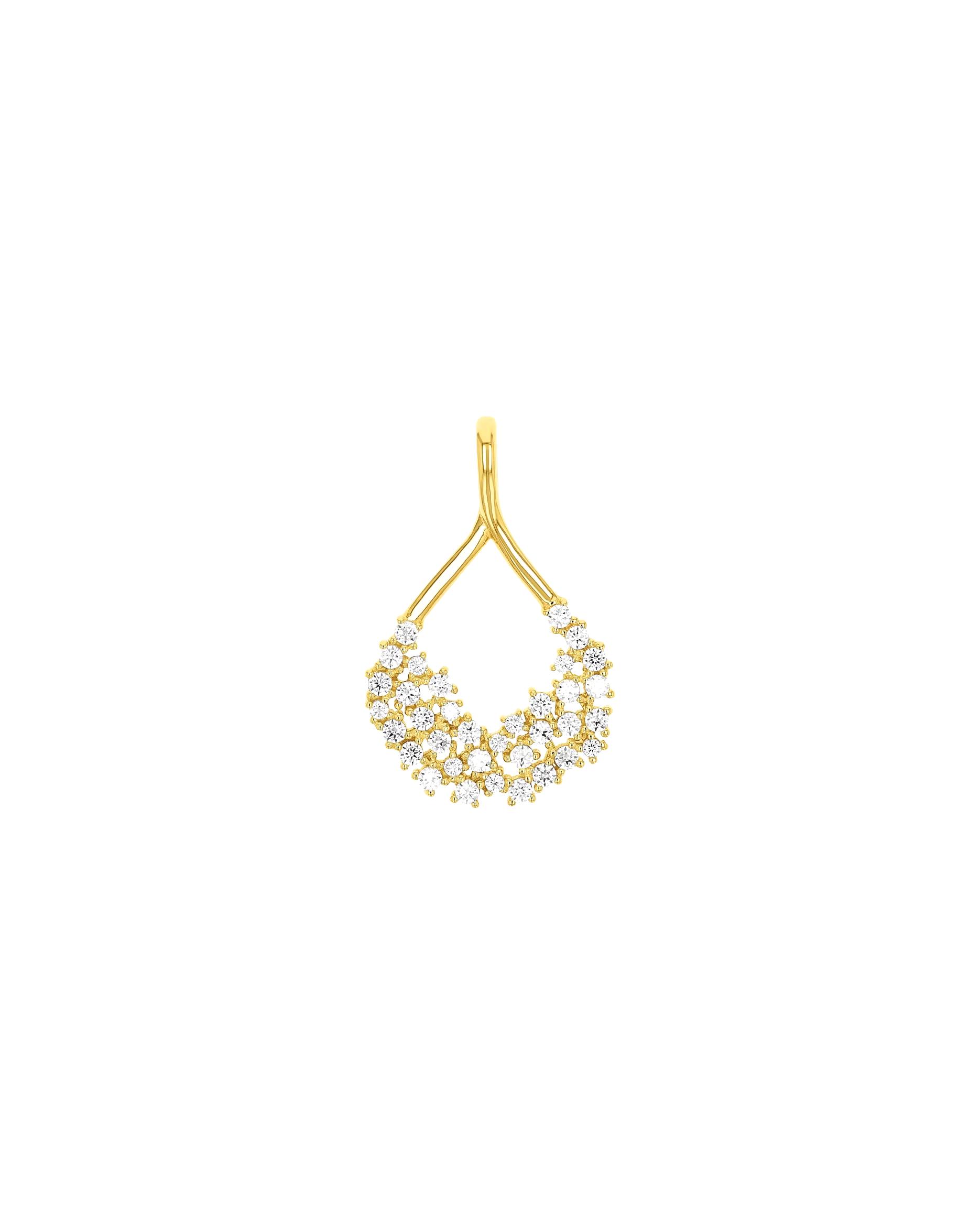 amor pendant motif pendant for women, 925 sterling silver, zirconia synth.