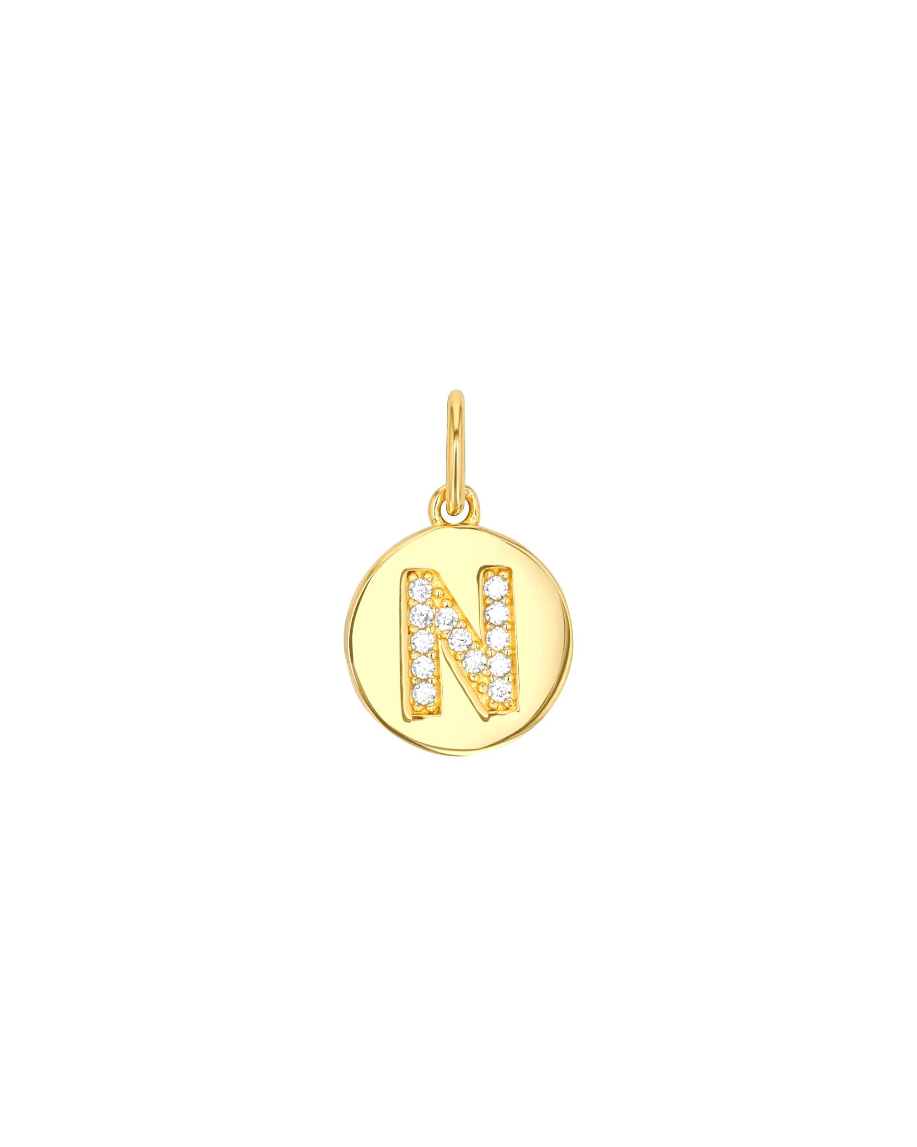amor pendant motif pendant for women, 925 sterling silver, synthetic zirconia | letter