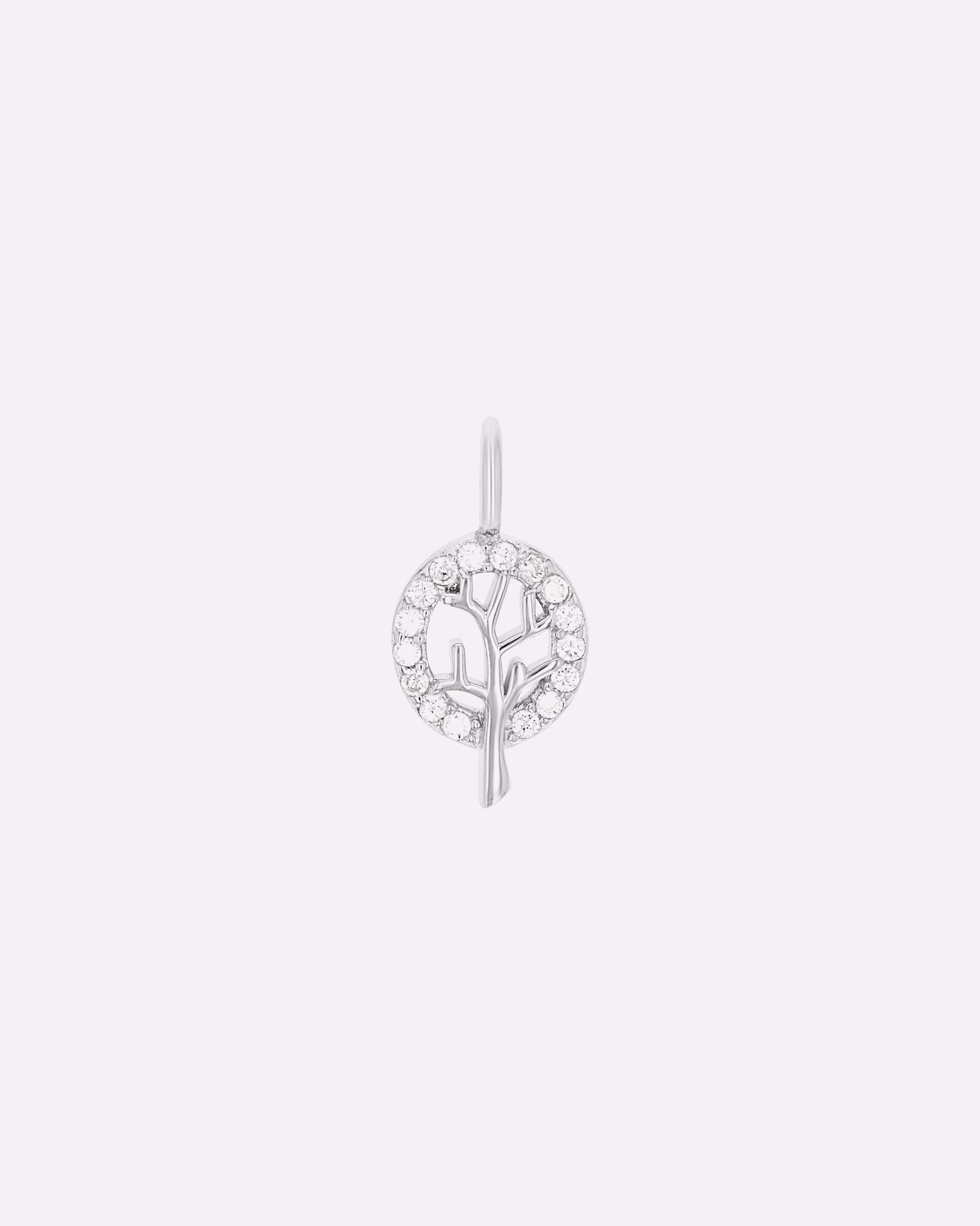 amor pendant motif pendant for women, 925 sterling silver, synthetic zirconia | Tree of life
