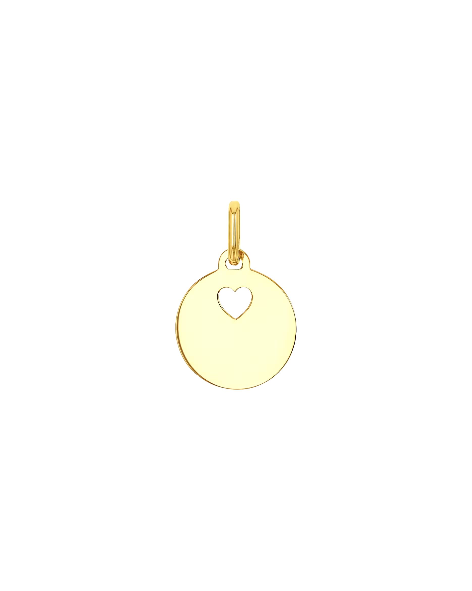 amor pendant motif pendant for women, gold 375 | Heart