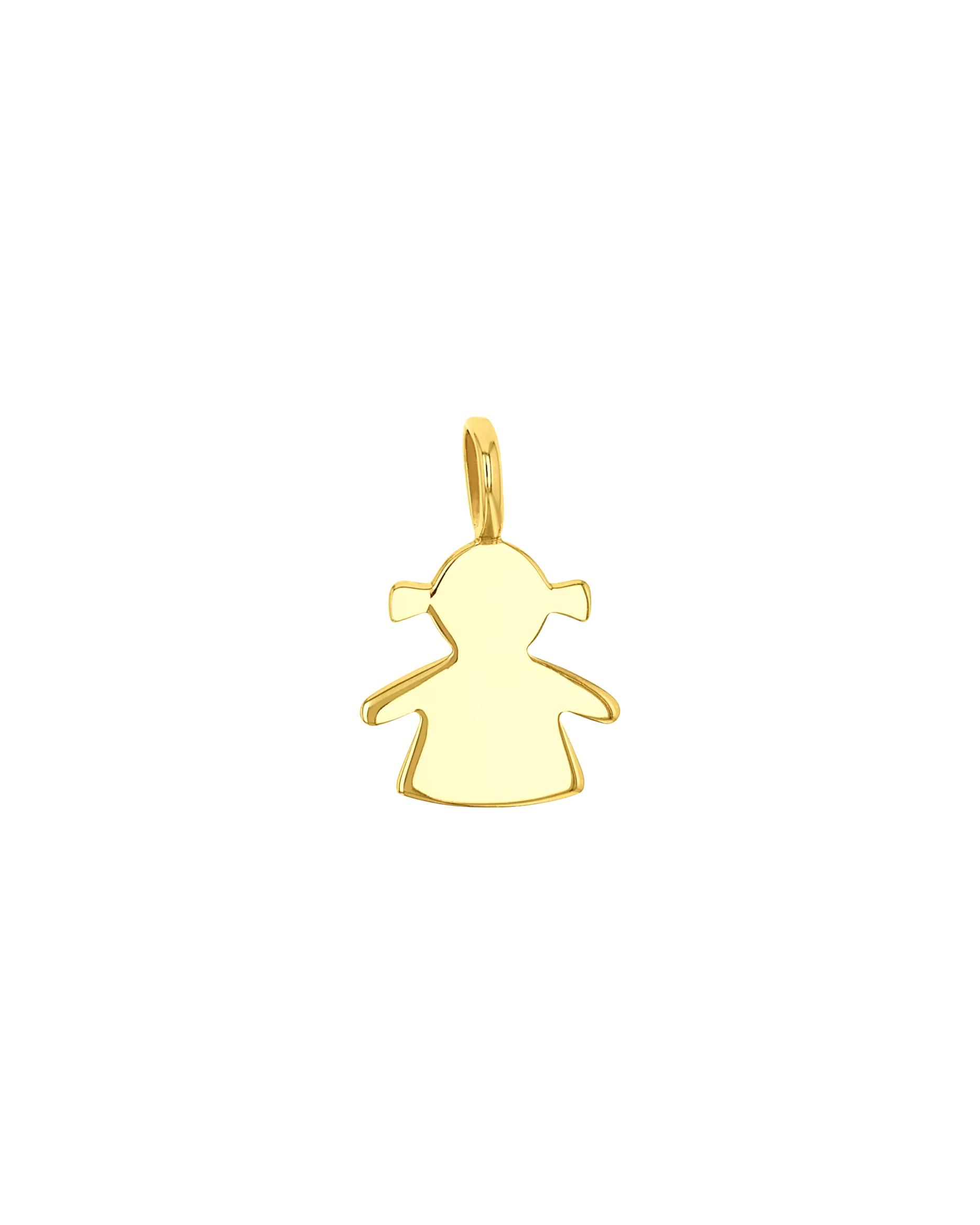 amor pendant motif pendant for women, gold 375 | child