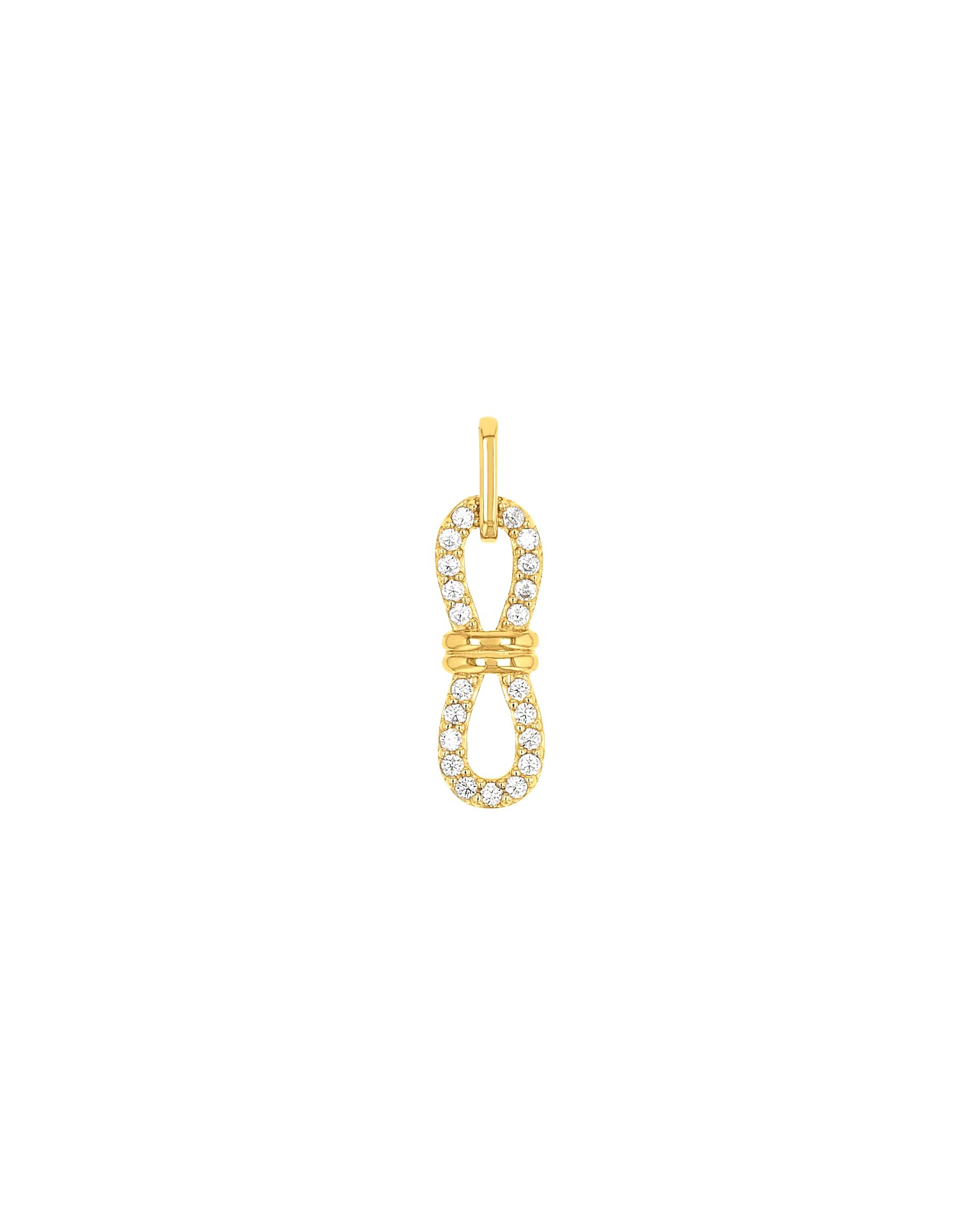 amor pendant motif pendant for women, 375 gold, zirconia synth.