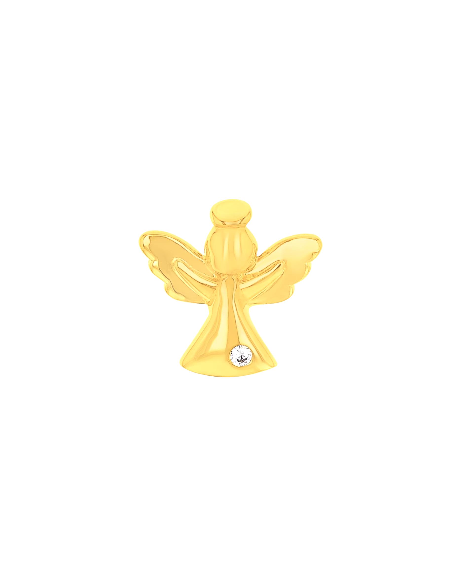 amor pendant motif pendant for women, gold 375, zirconia synth. | angel