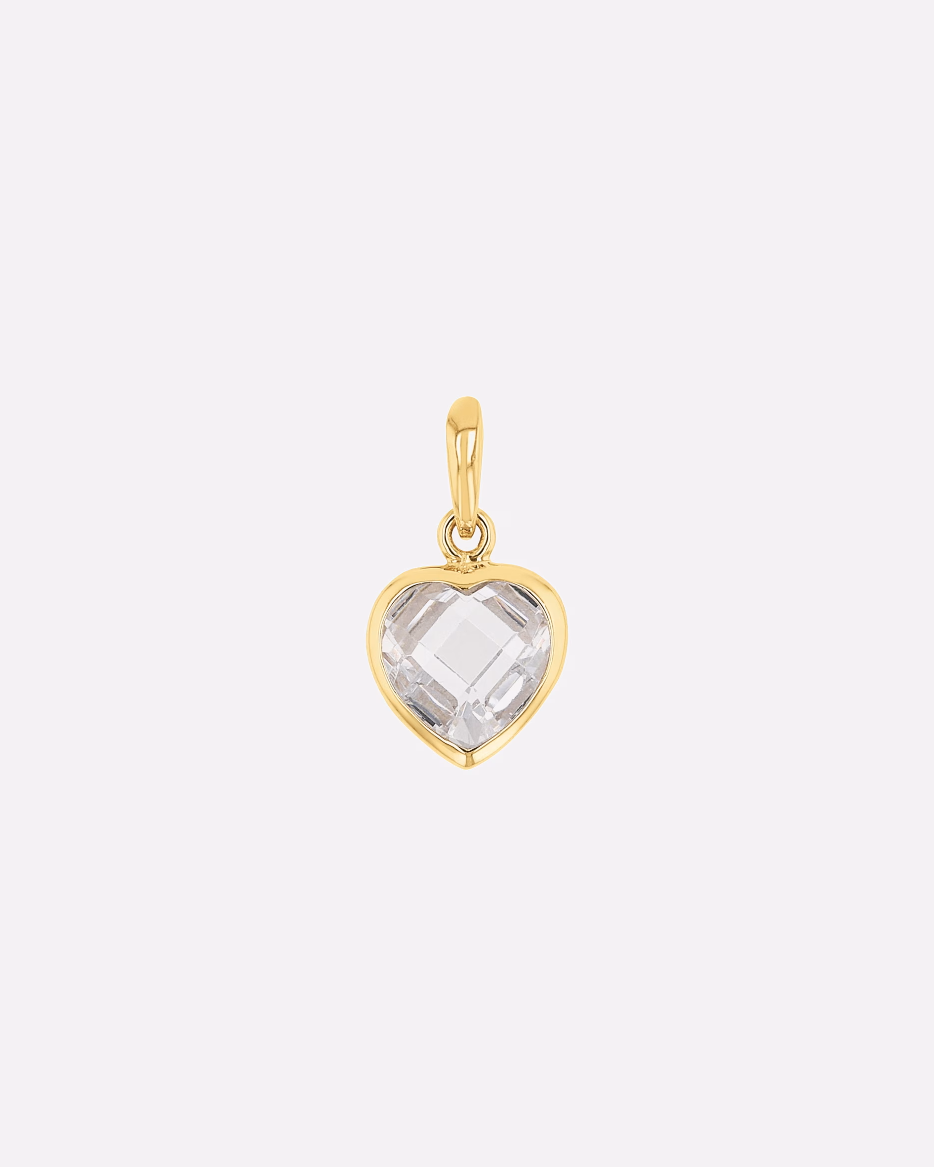 amor pendant motif pendant for women, gold 375, zirconia synth. | Heart