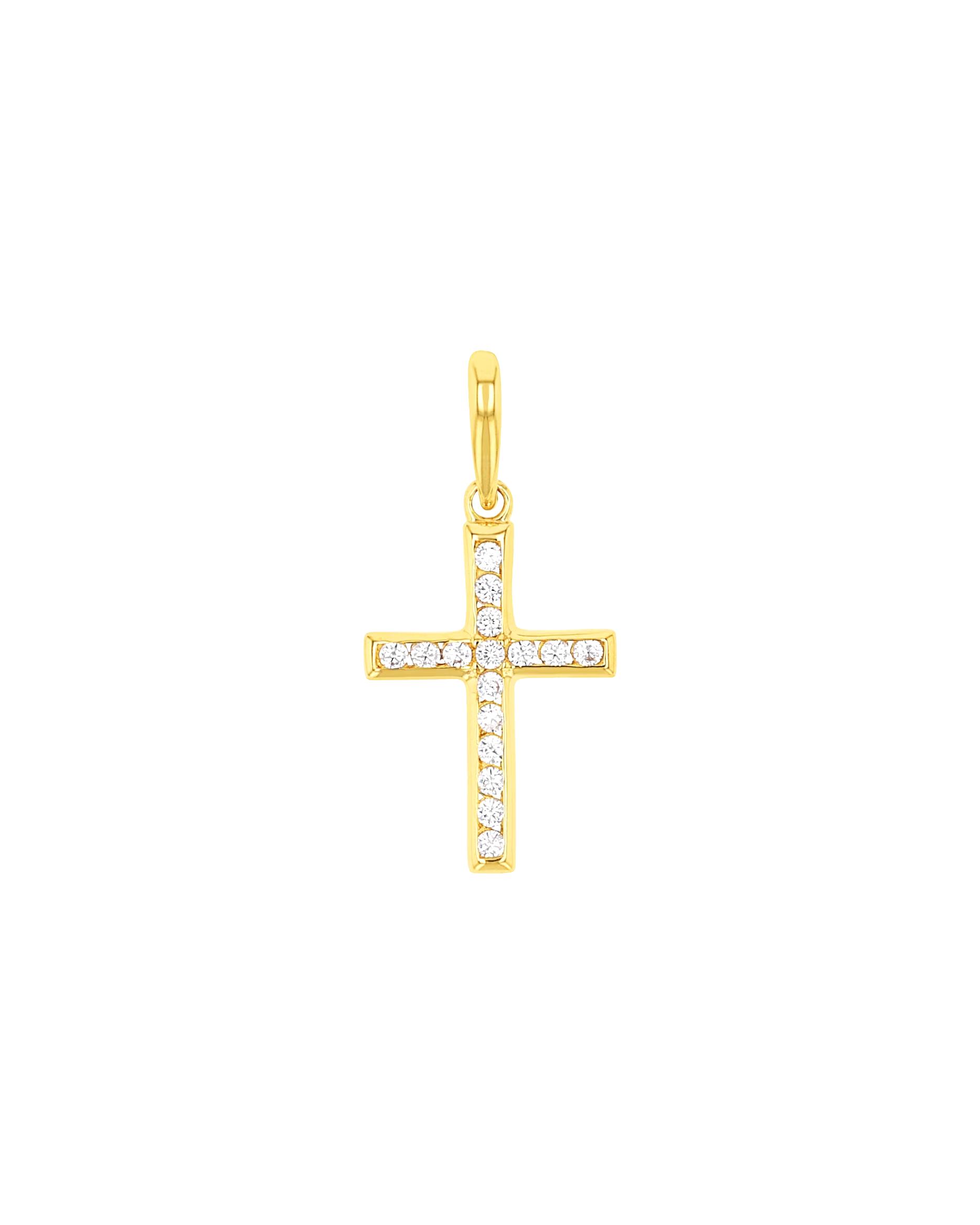 amor pendant motif pendant for women, gold 585, zirconia synth. | Cross