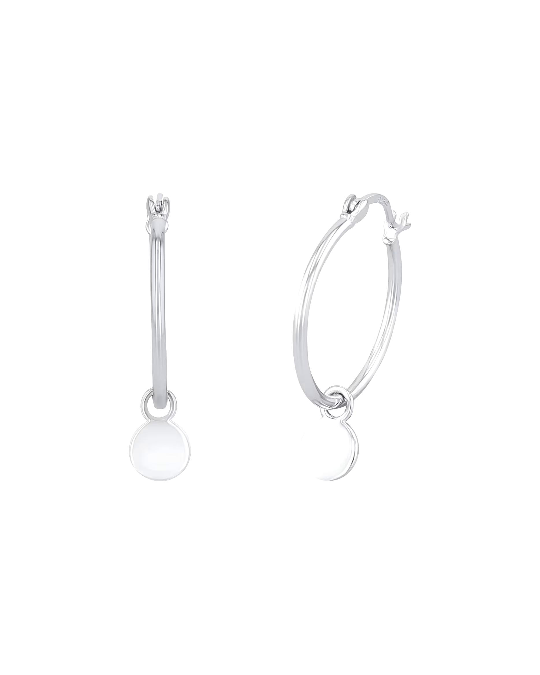 amor hoop earrings for women, 925 sterling silver Silber