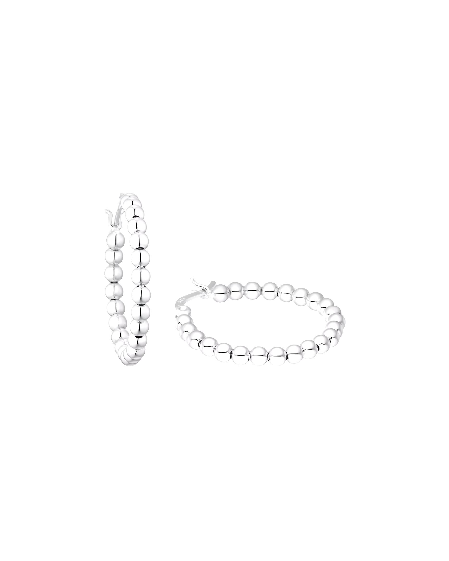amor hoop earrings for women, 925 sterling silver Silber