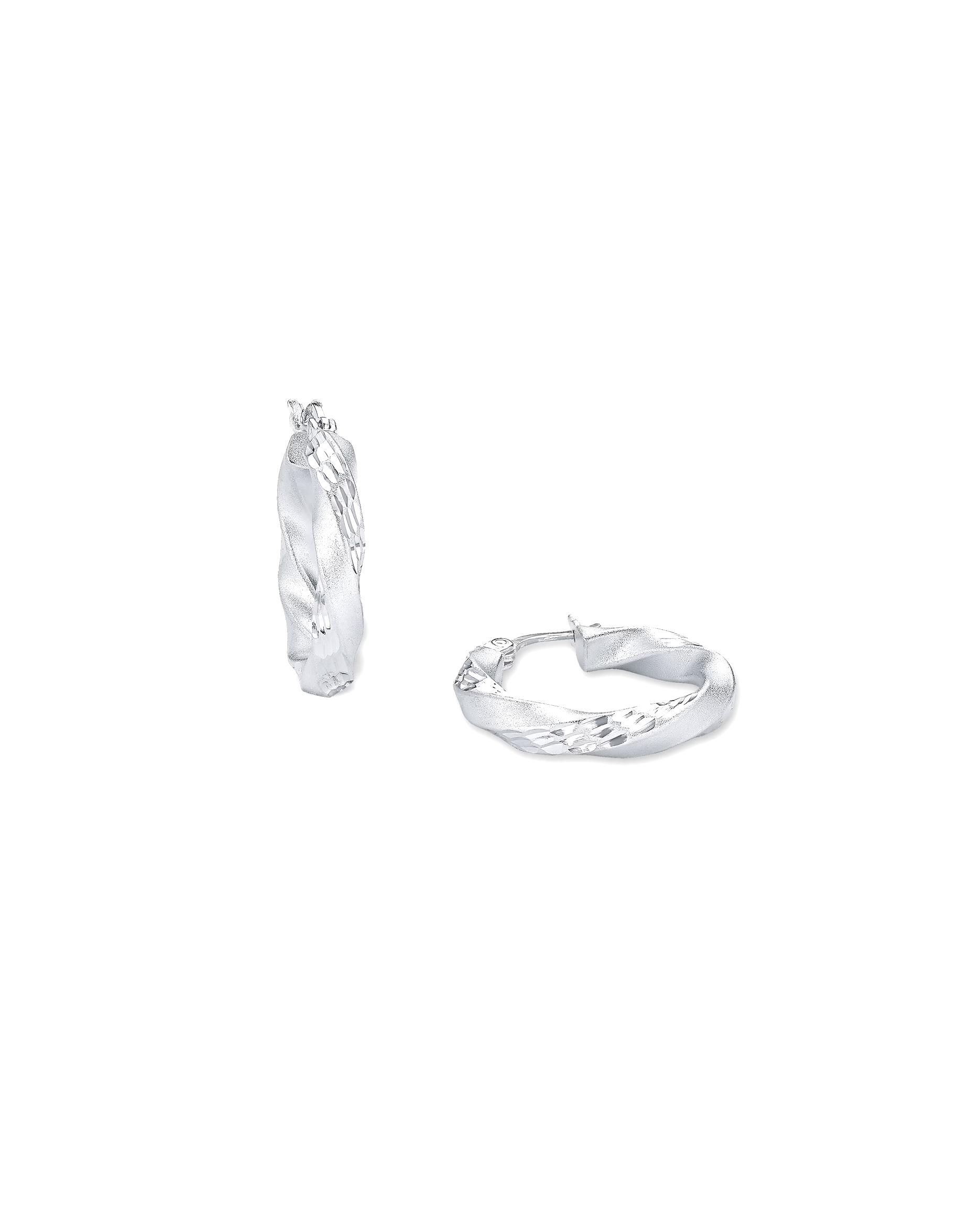 amor hoop earrings for women, 925 sterling silver Silber