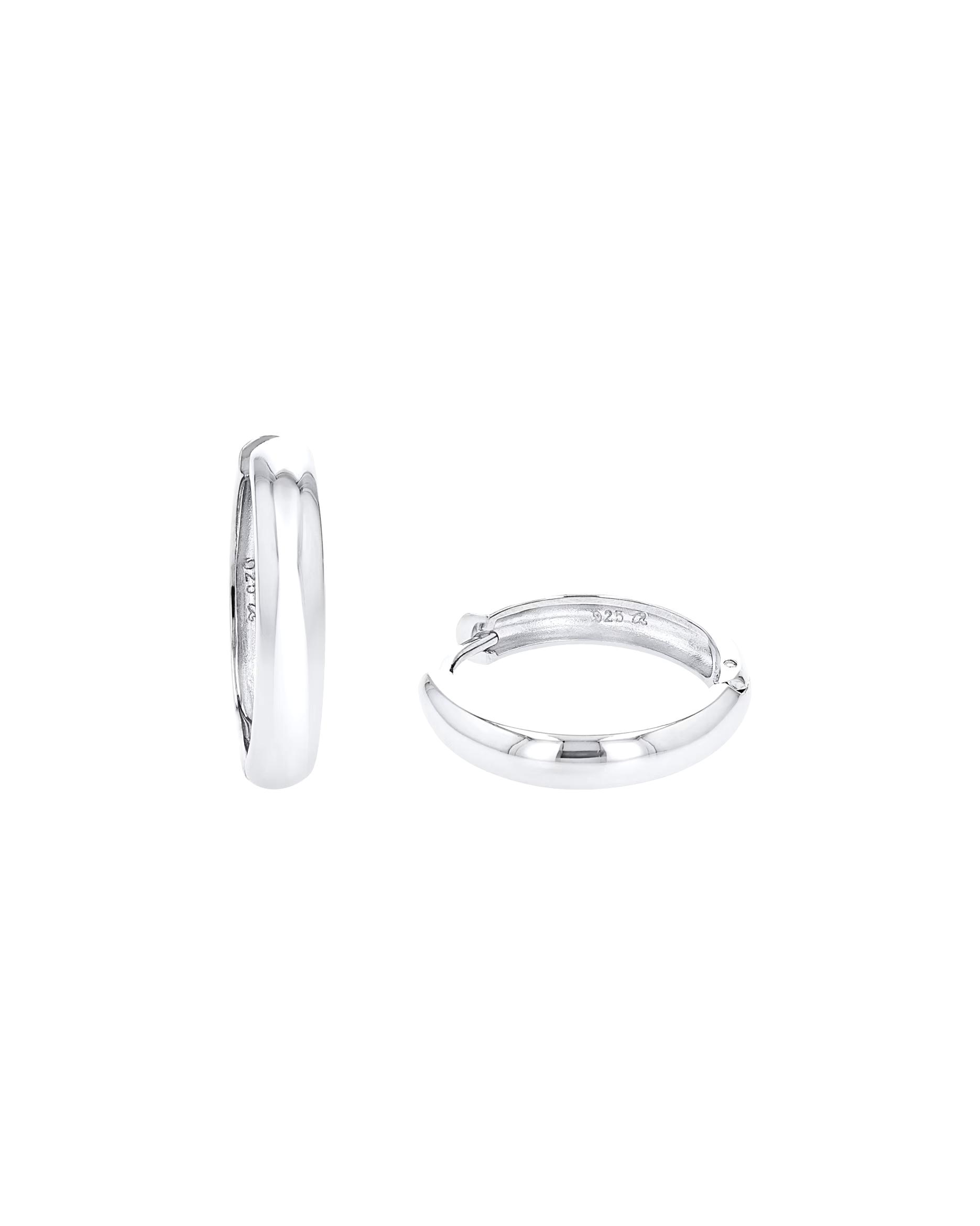 amor hoop earrings for women, 925 sterling silver Silber