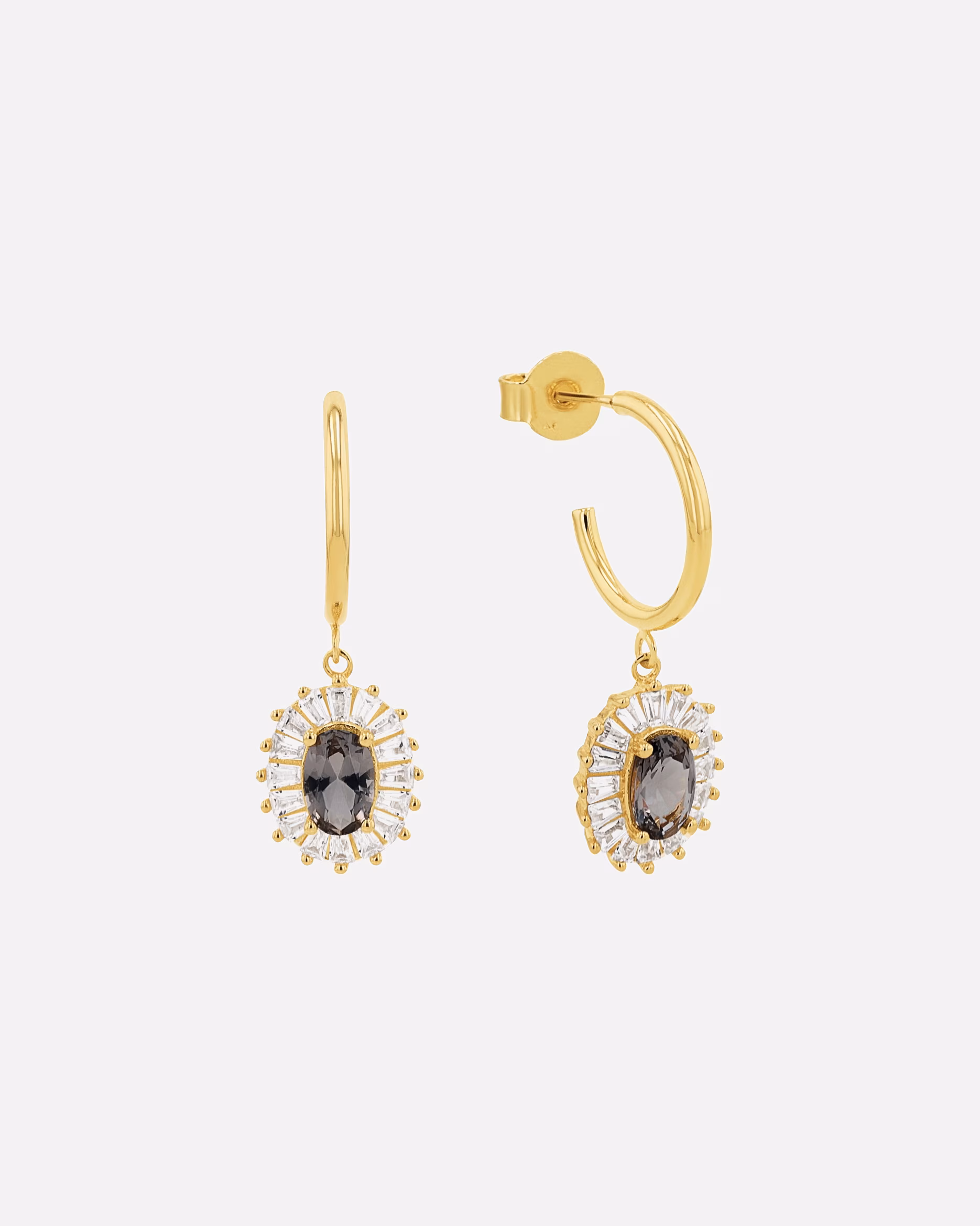 amor hoop earrings for women, 925 sterling silver, zirconia synth.