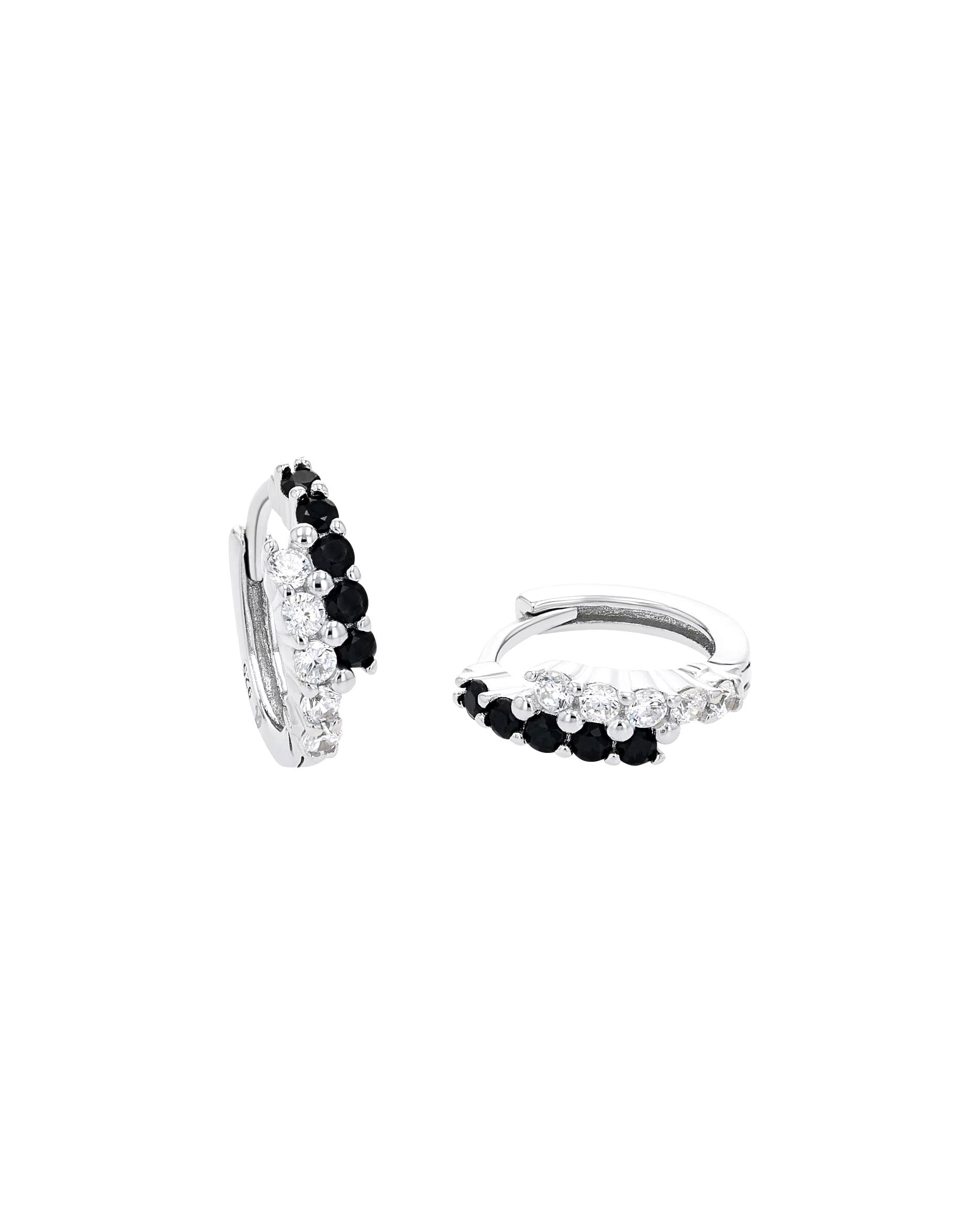 amor hoop earrings for women, 925 sterling silver, zirconia synth.