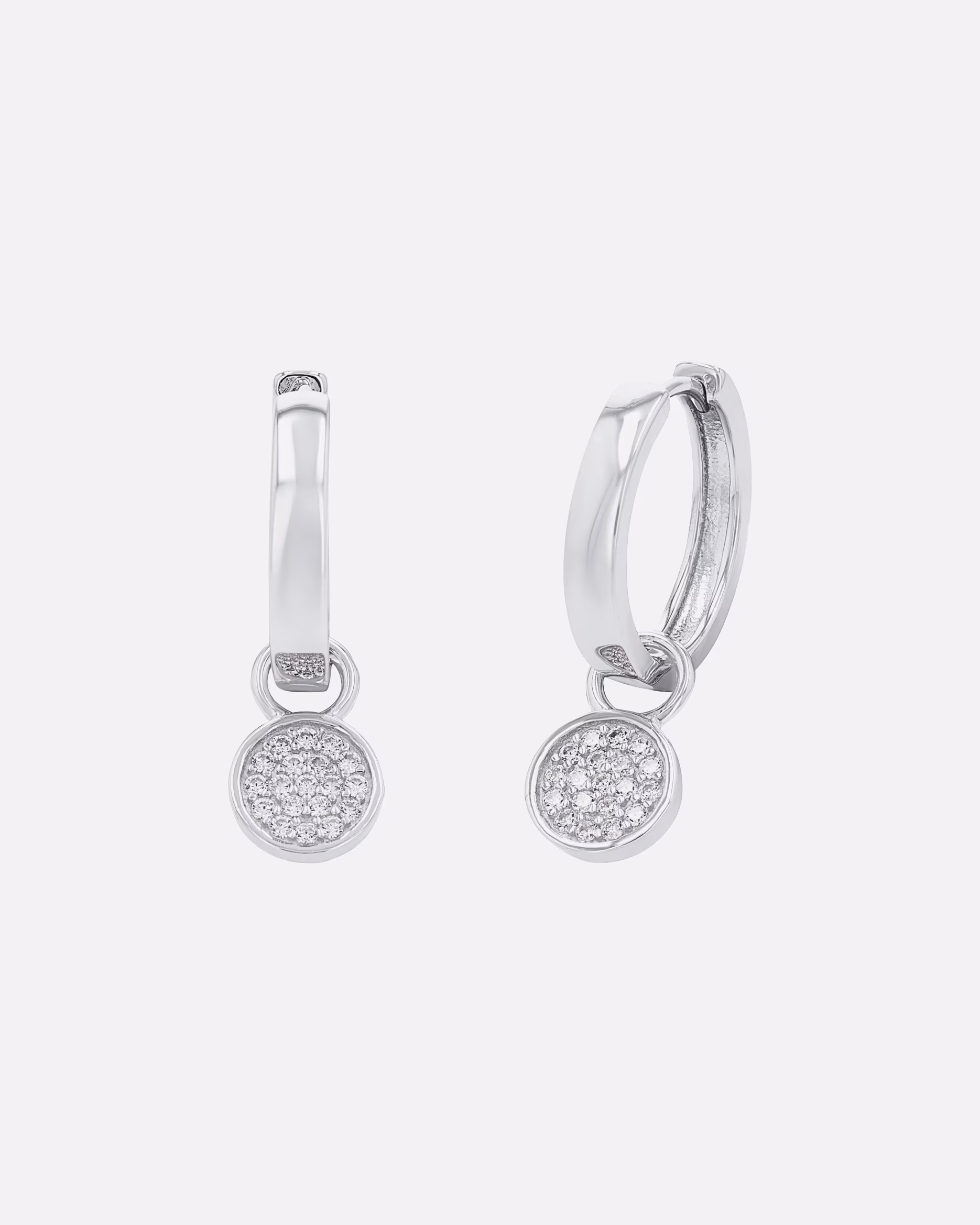 amor hoop earrings for women, 925 sterling silver, zirconia synth. Silber