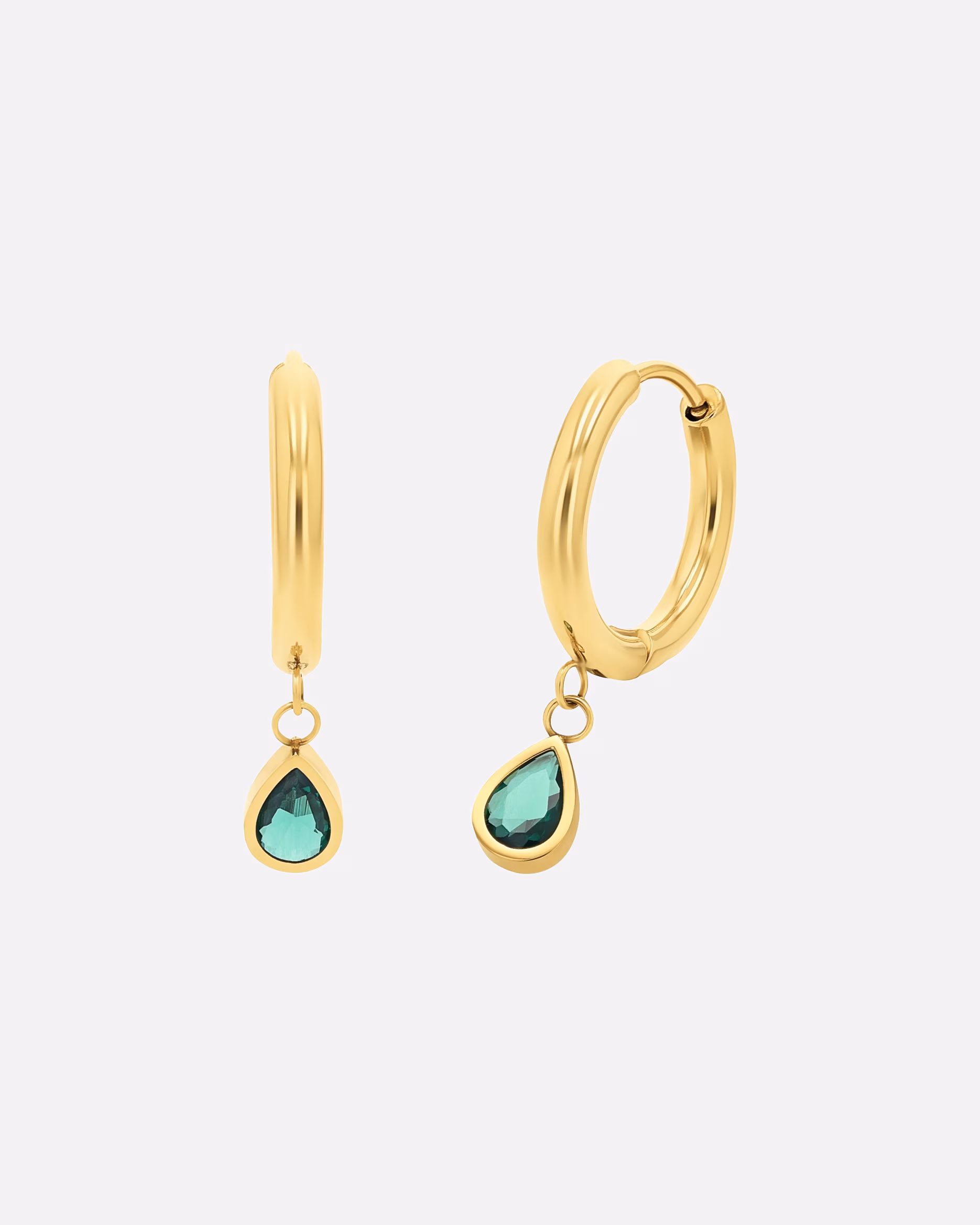 amor hoop earrings for women, stainless steel, zirconia synth.
