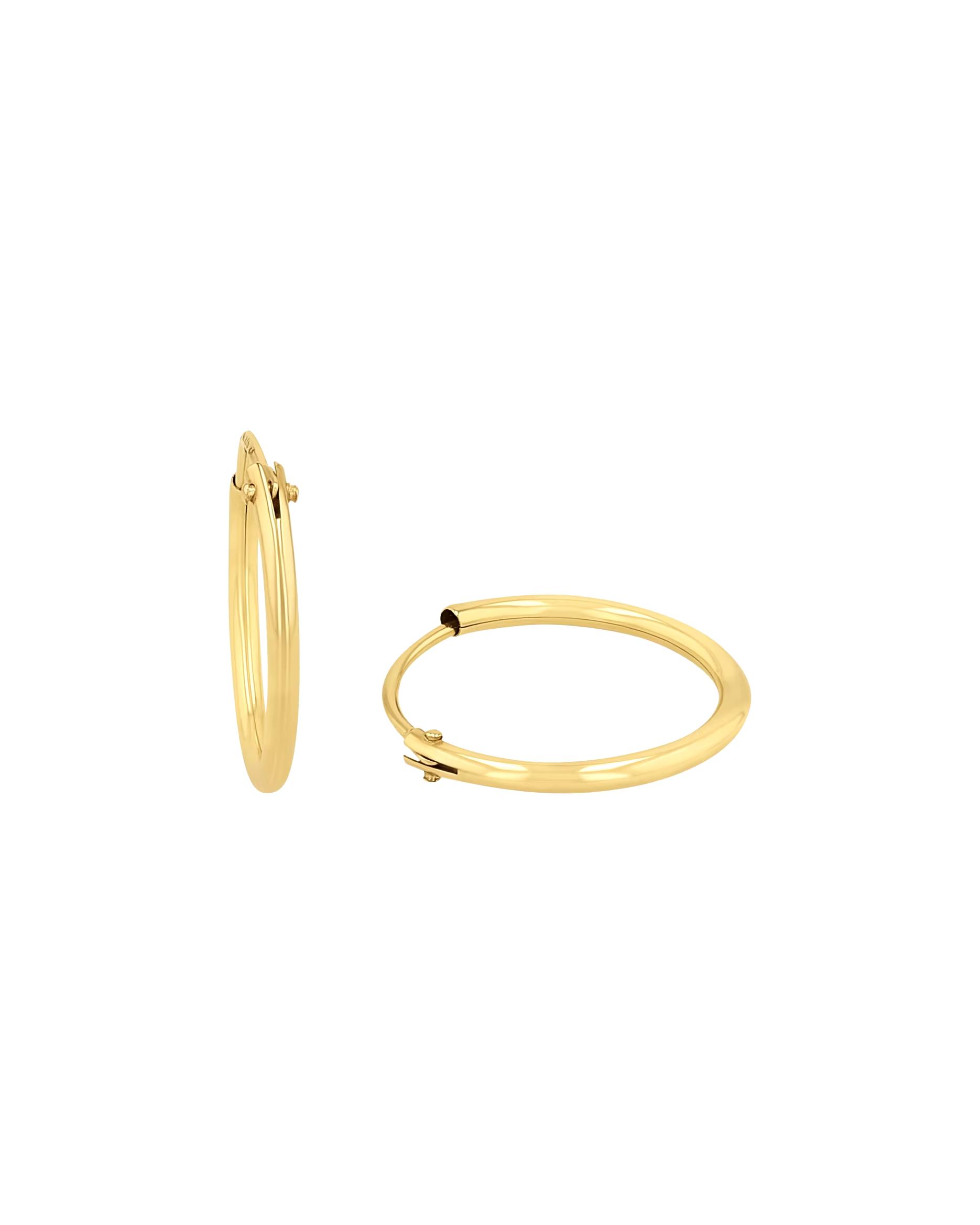 amor hoop earrings for women, gold 375