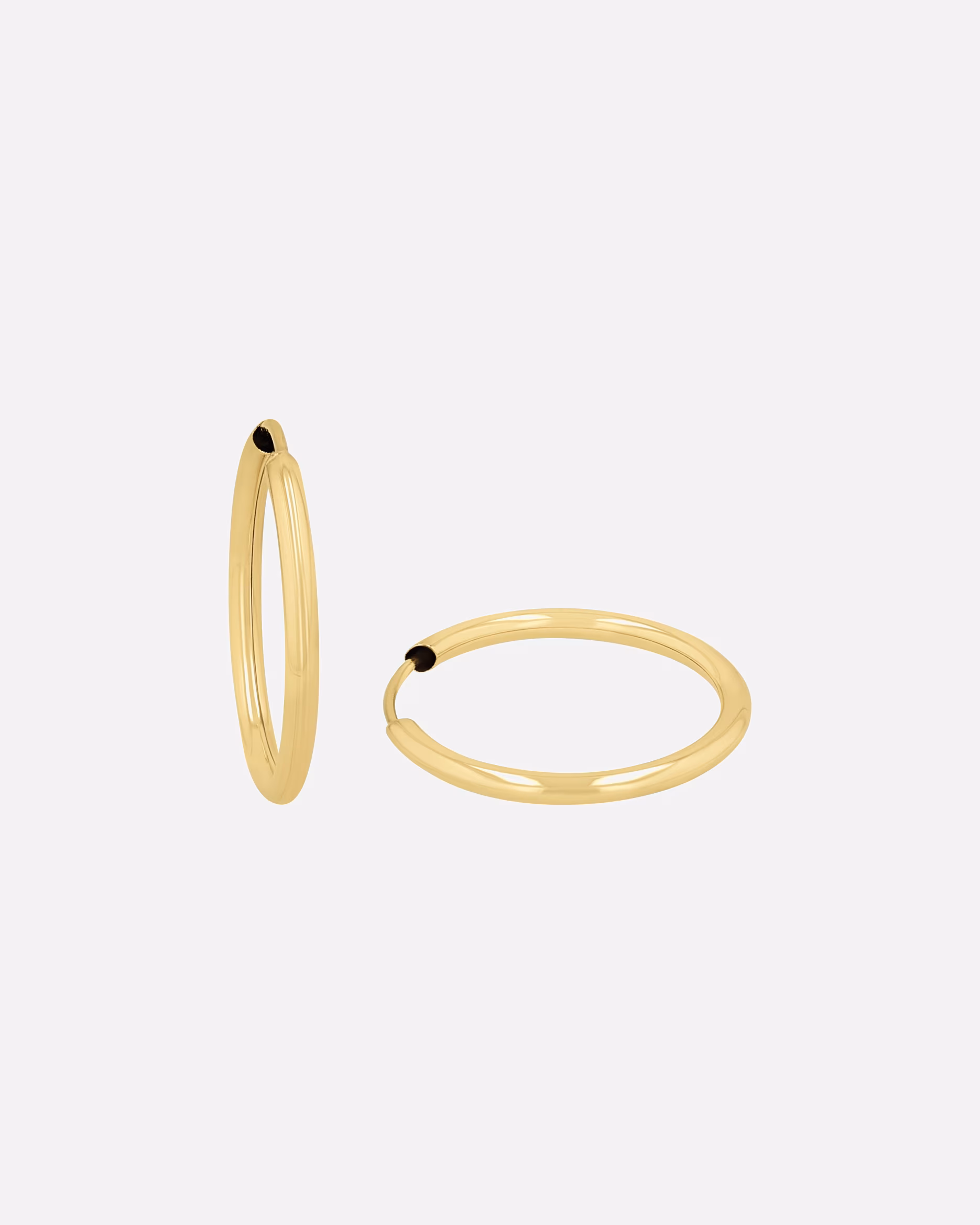 amor hoop earrings for women, gold 375