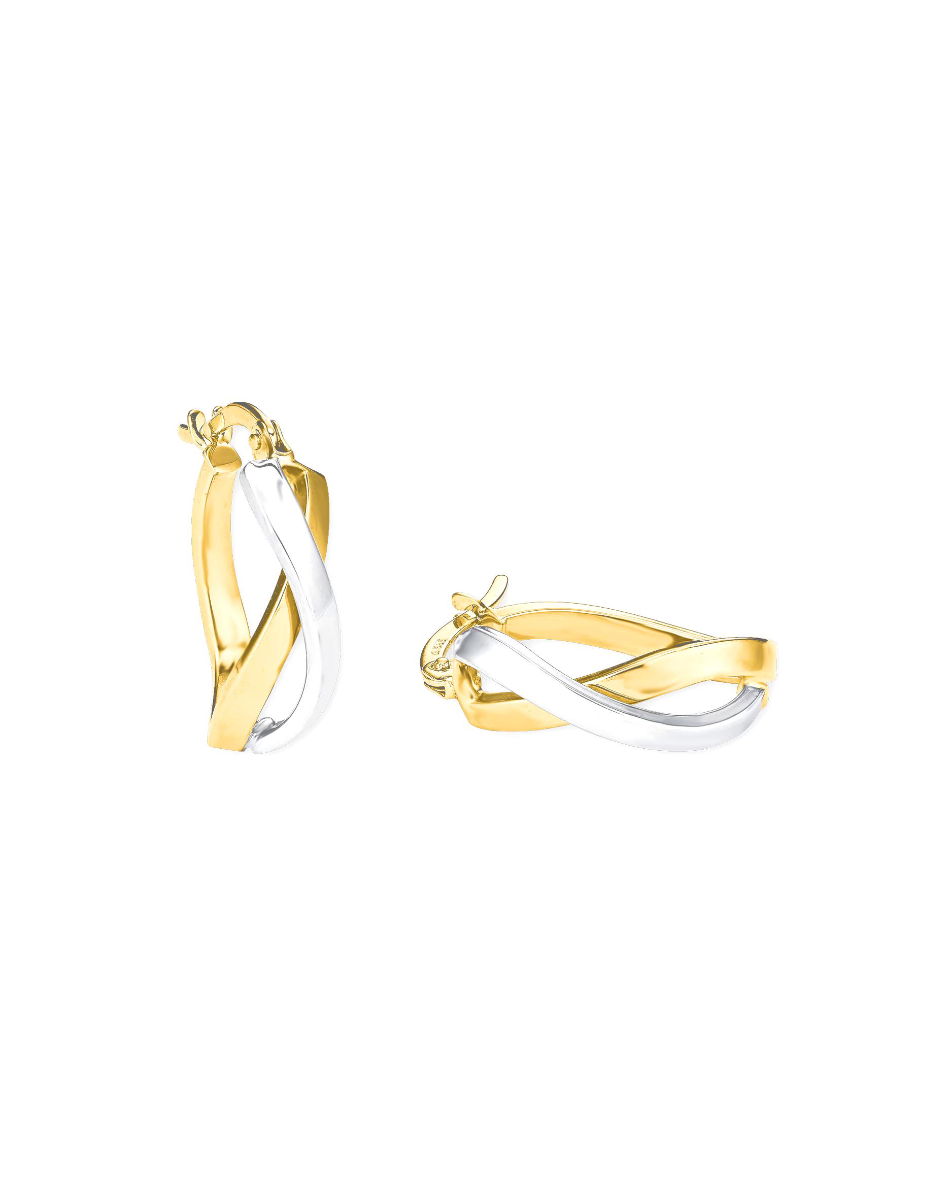 amor hoop earrings for women, 585 gold