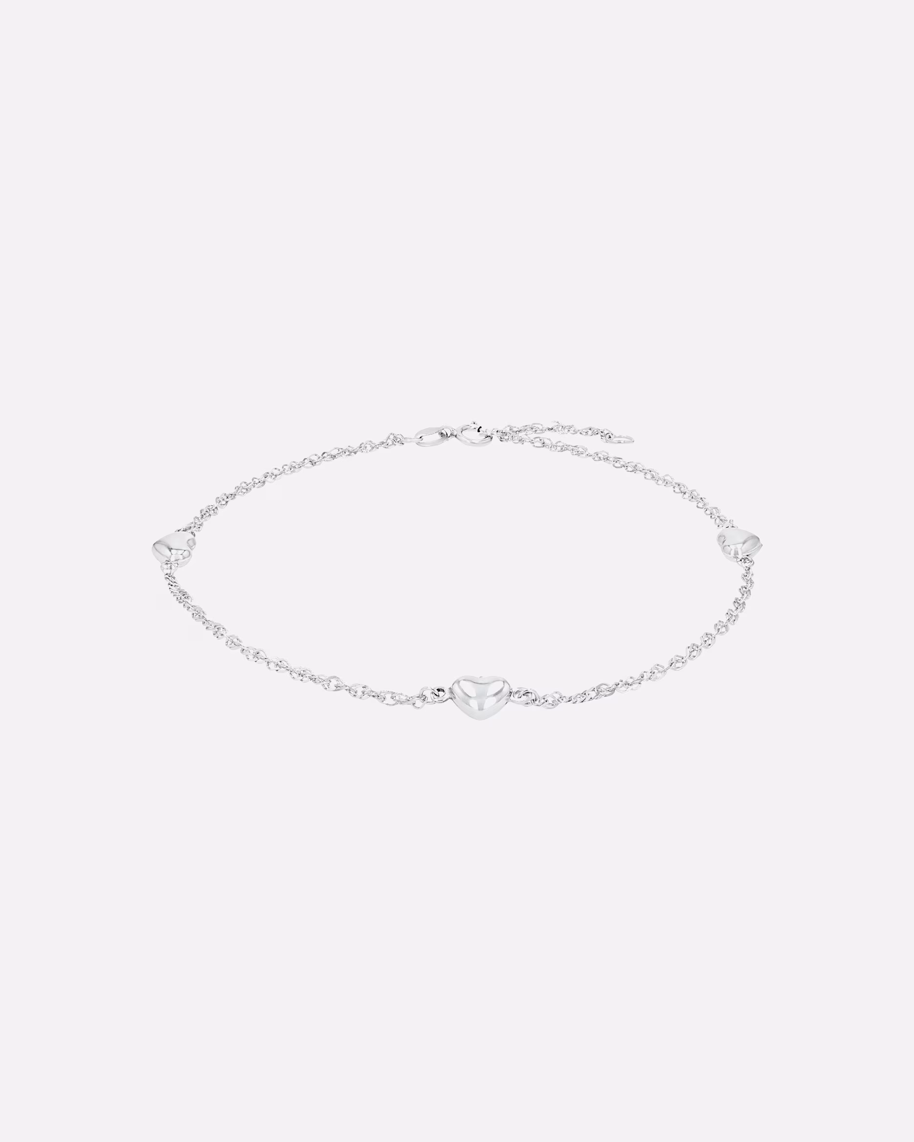 amor foot jewelry anklet for women, 925 sterling silver | Heart Silber