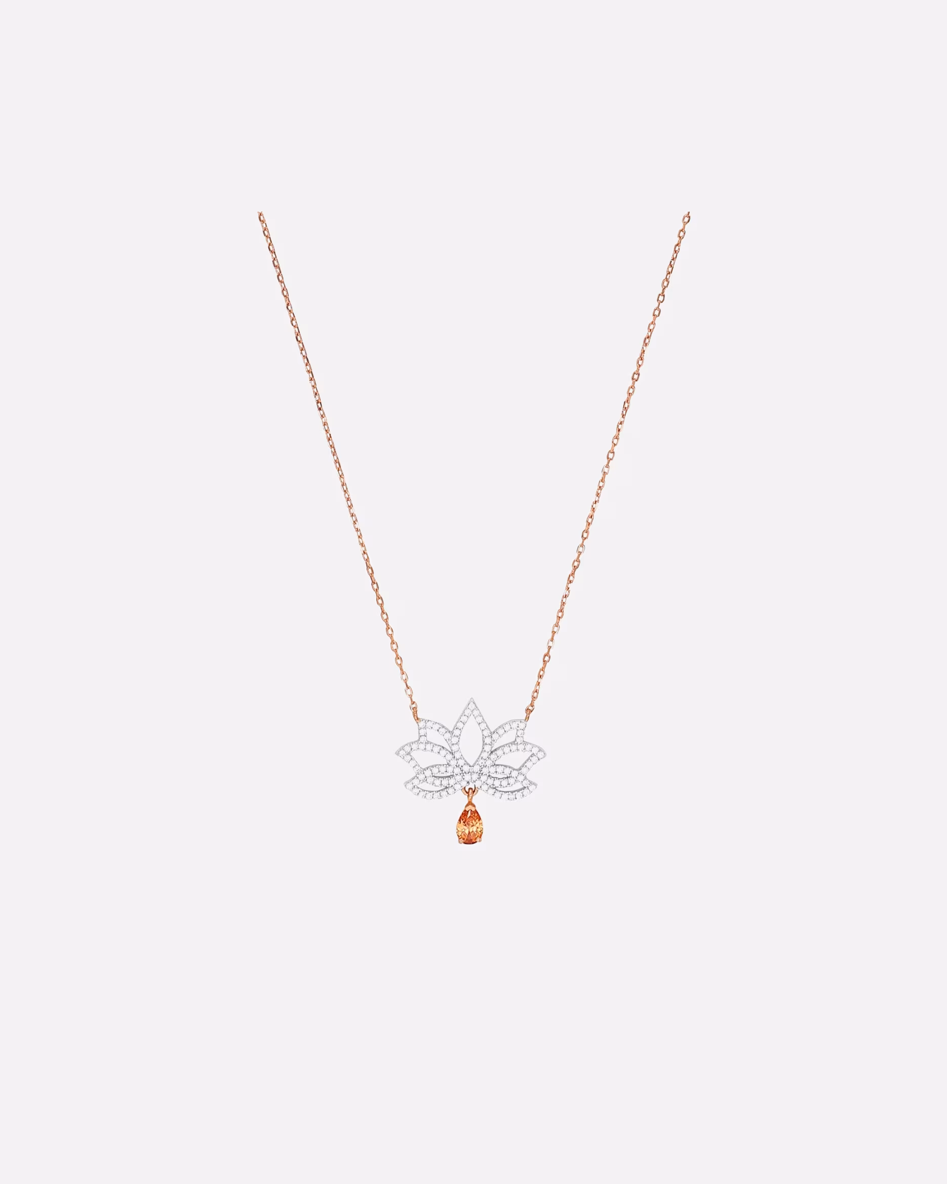 amor necklace chain with pendant for women, 925 sterling silver, zirconia synth.
