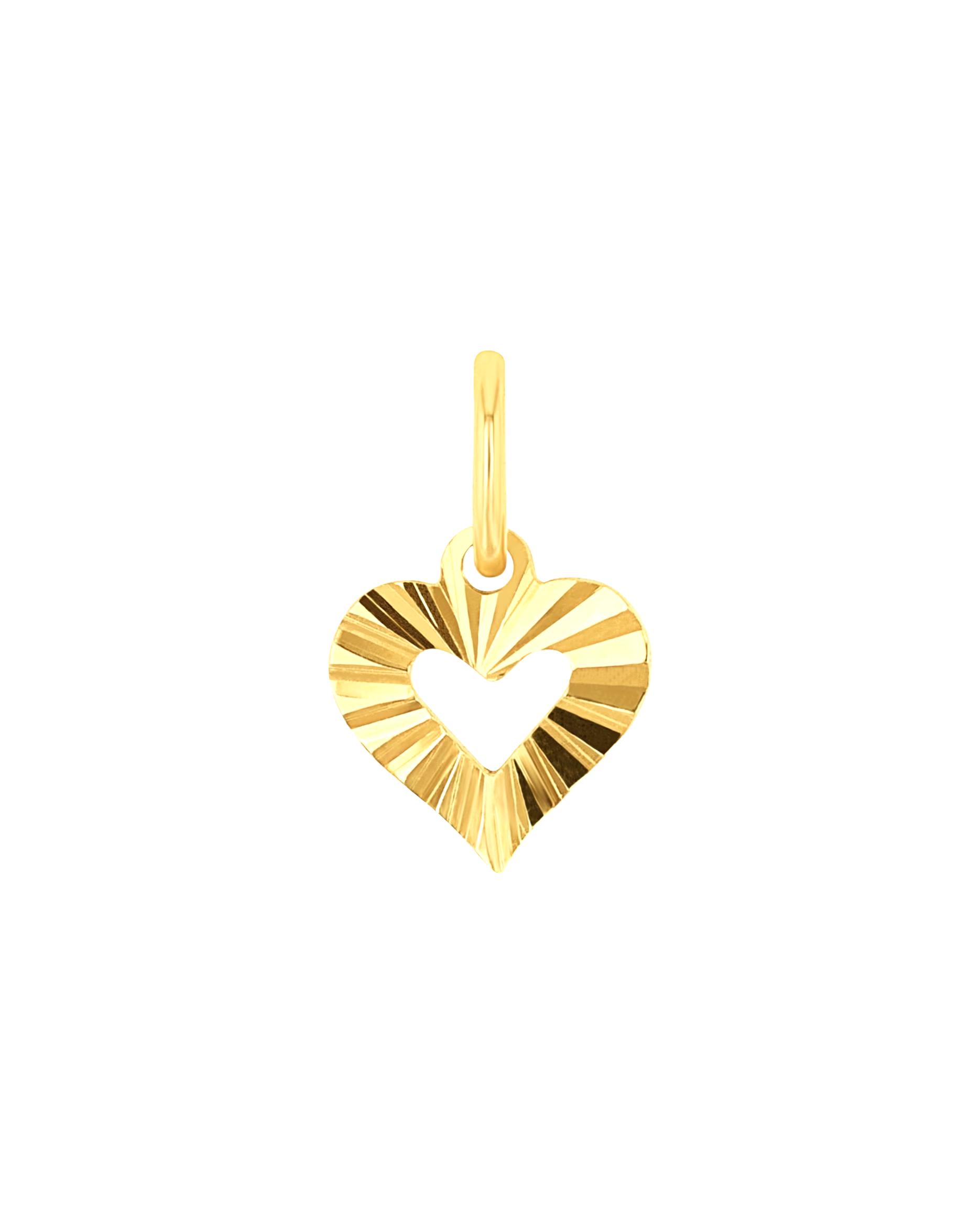 amor children's accessory motif pendant for girls, gold 375 | Heart
