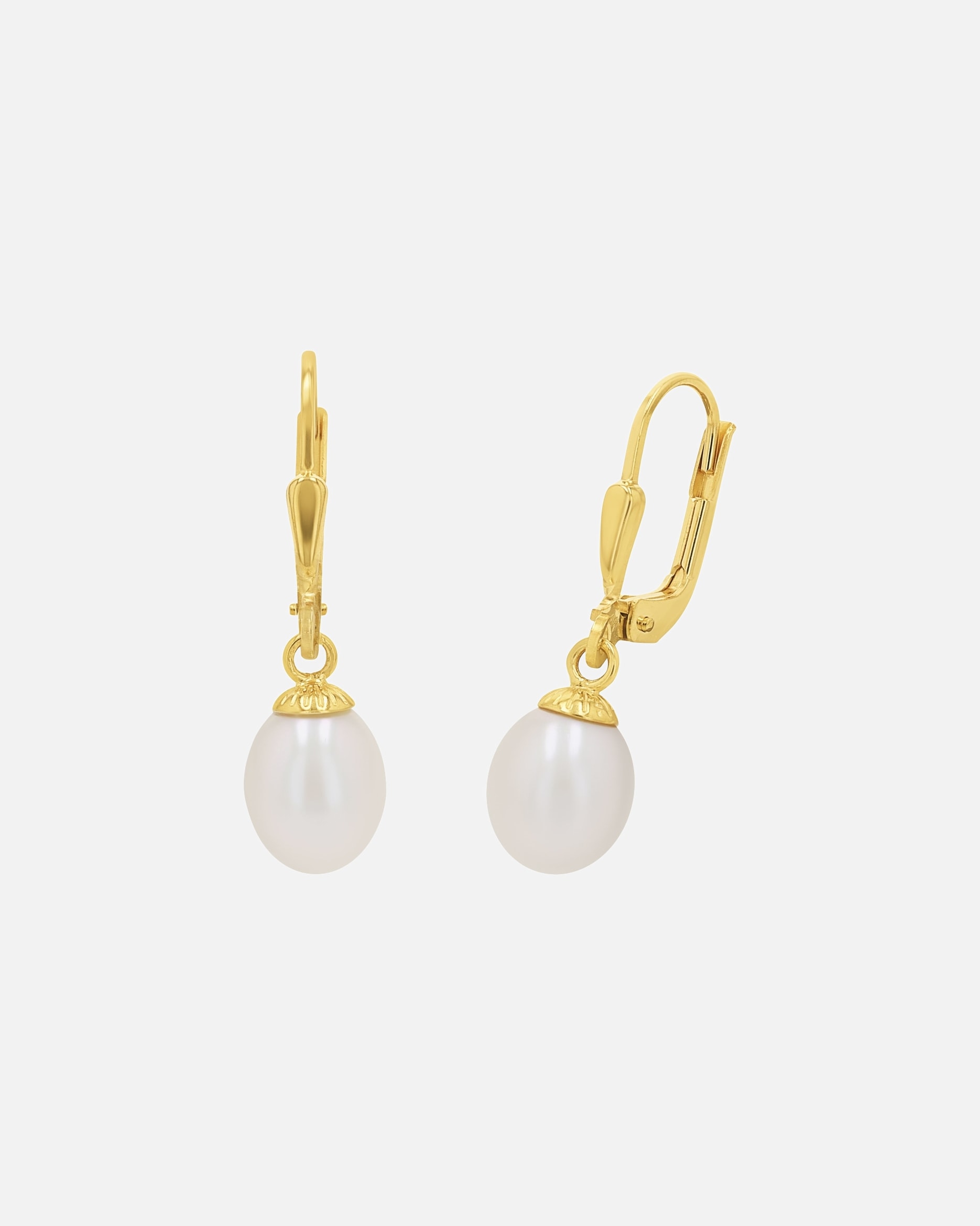 amor earring earrings for women, 375 gold, freshwater cultured pearl