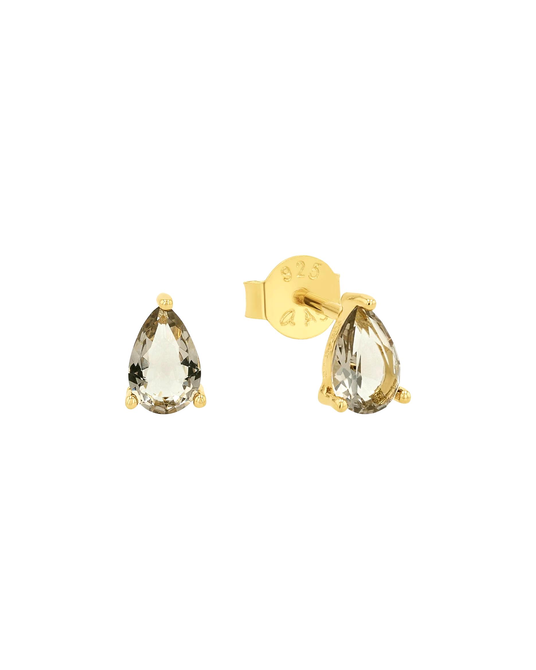 amor earring stud earrings for women, 925 sterling silver, glass
