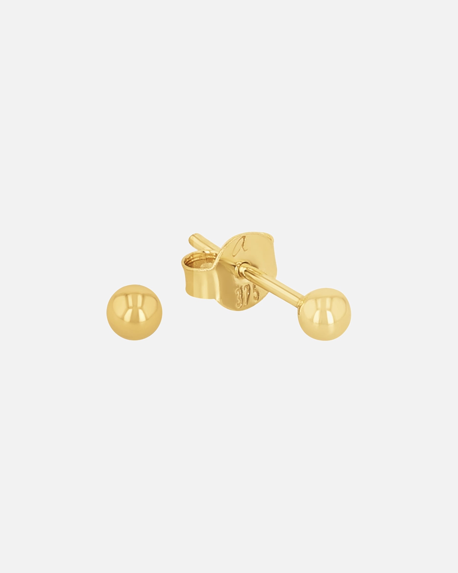 amor earring stud earrings for men and women, unisex, 375 gold