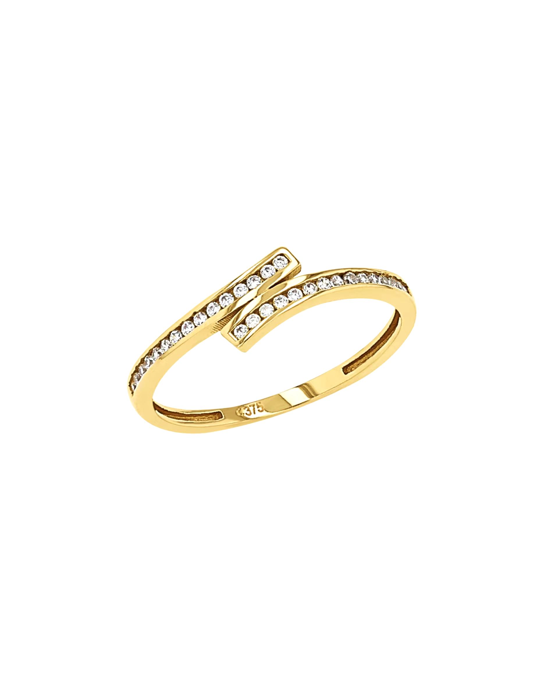 amor ring ring for women, gold 375, zirconia synth.