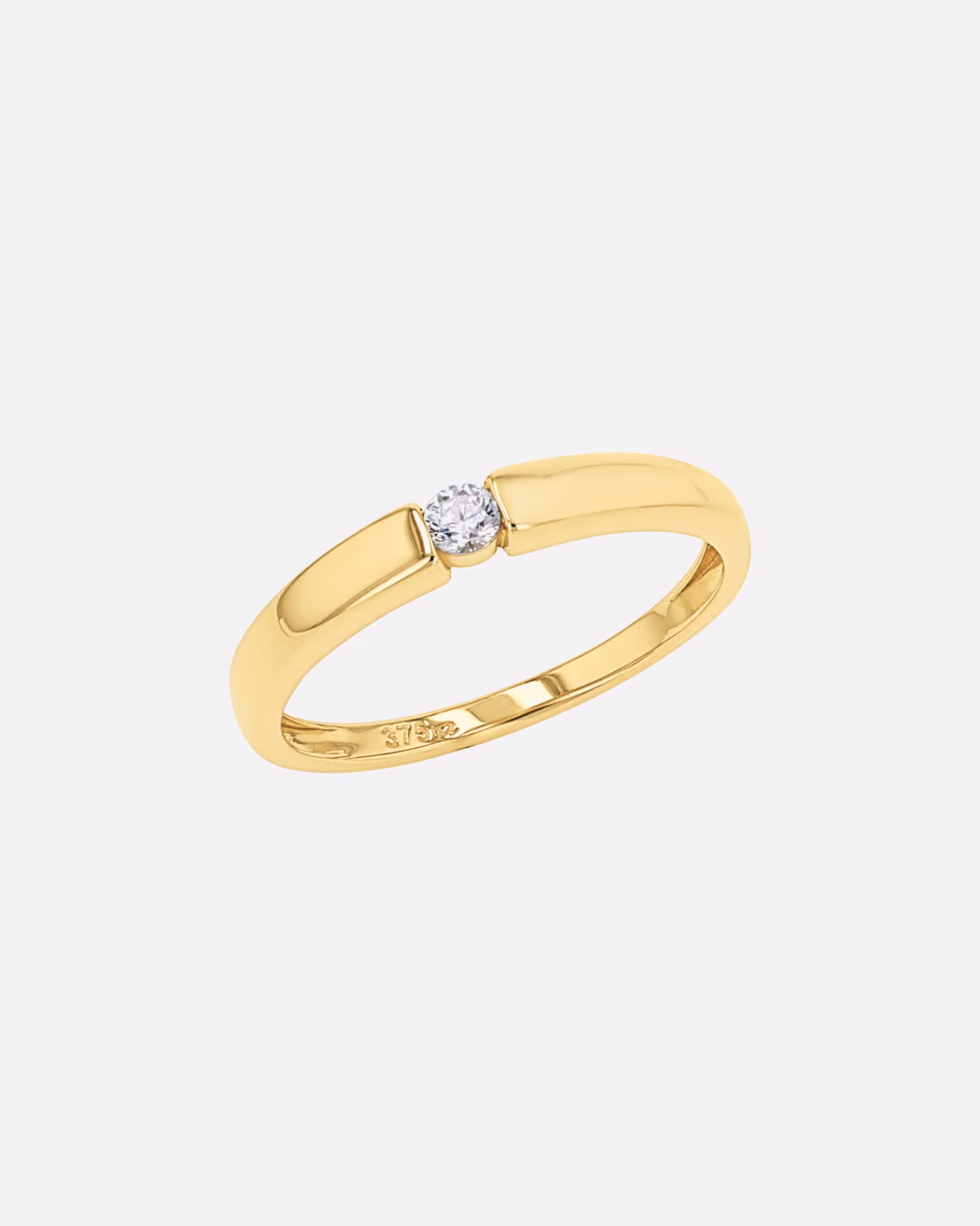 amor ring ring for women, gold 375, zirconia synth.