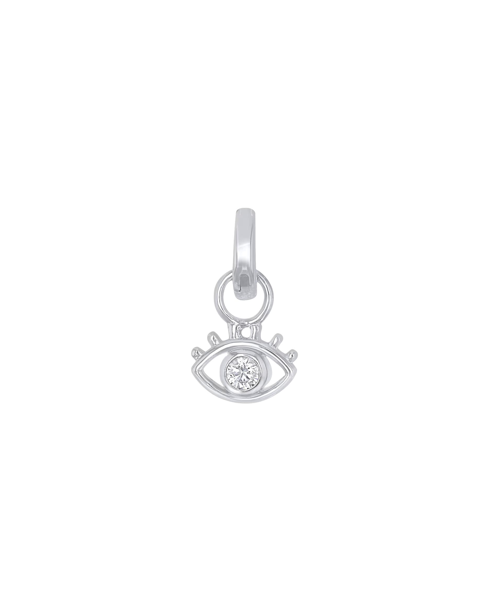 amor jewelry charm for women, 925 sterling silver, zirconia synth. | Eye