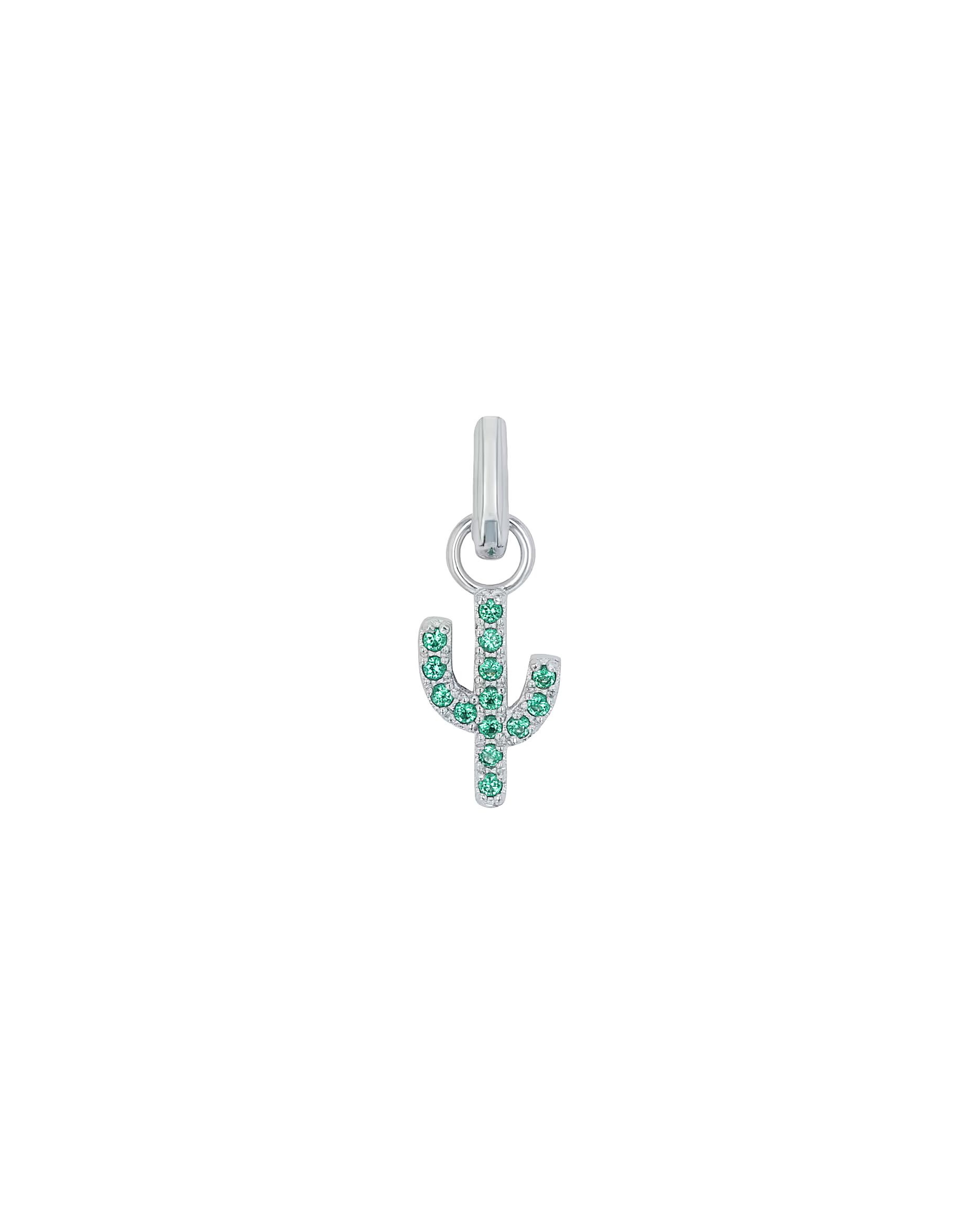 amor jewelry charm for women, 925 sterling silver, zirconia synth. | cactus