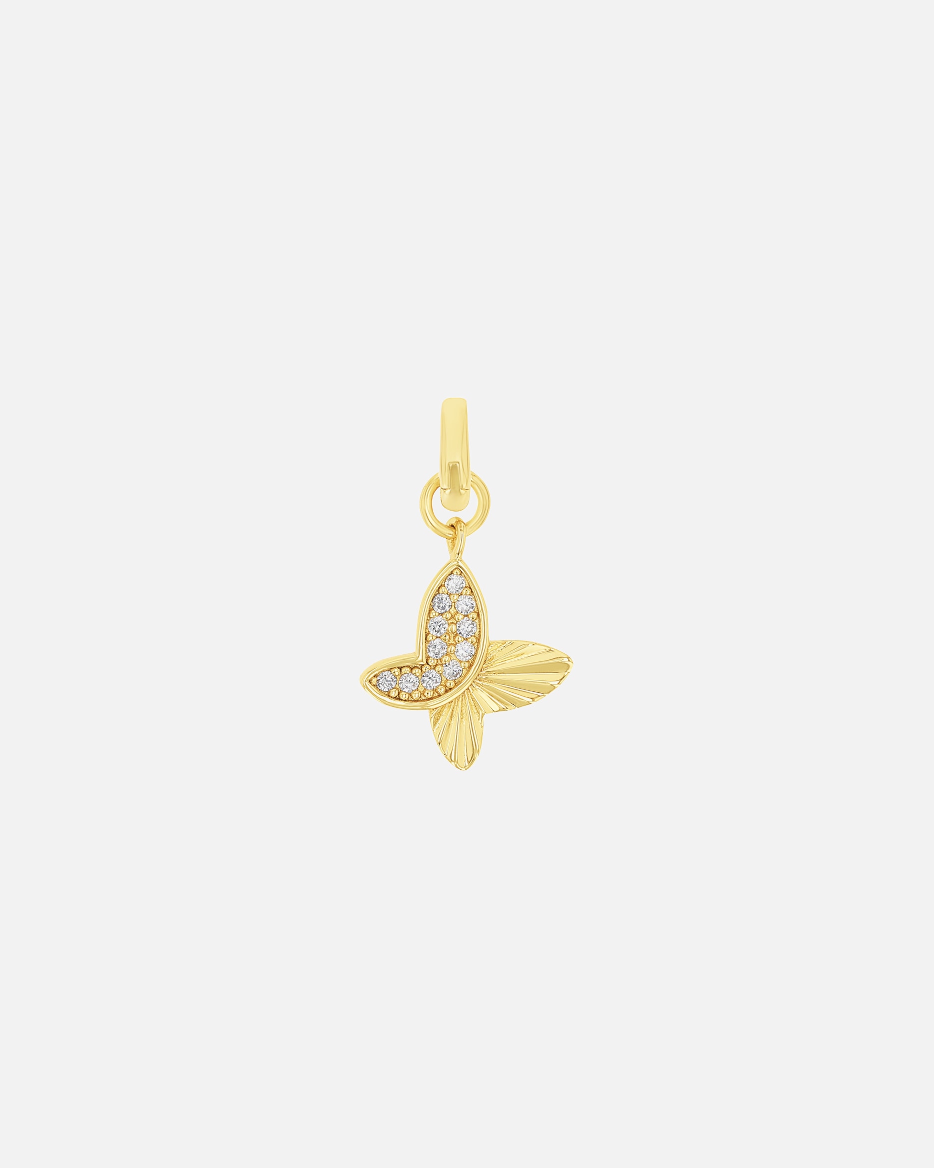 amor jewelry charm for women, 925 sterling silver, zirconia synth. | butterfly