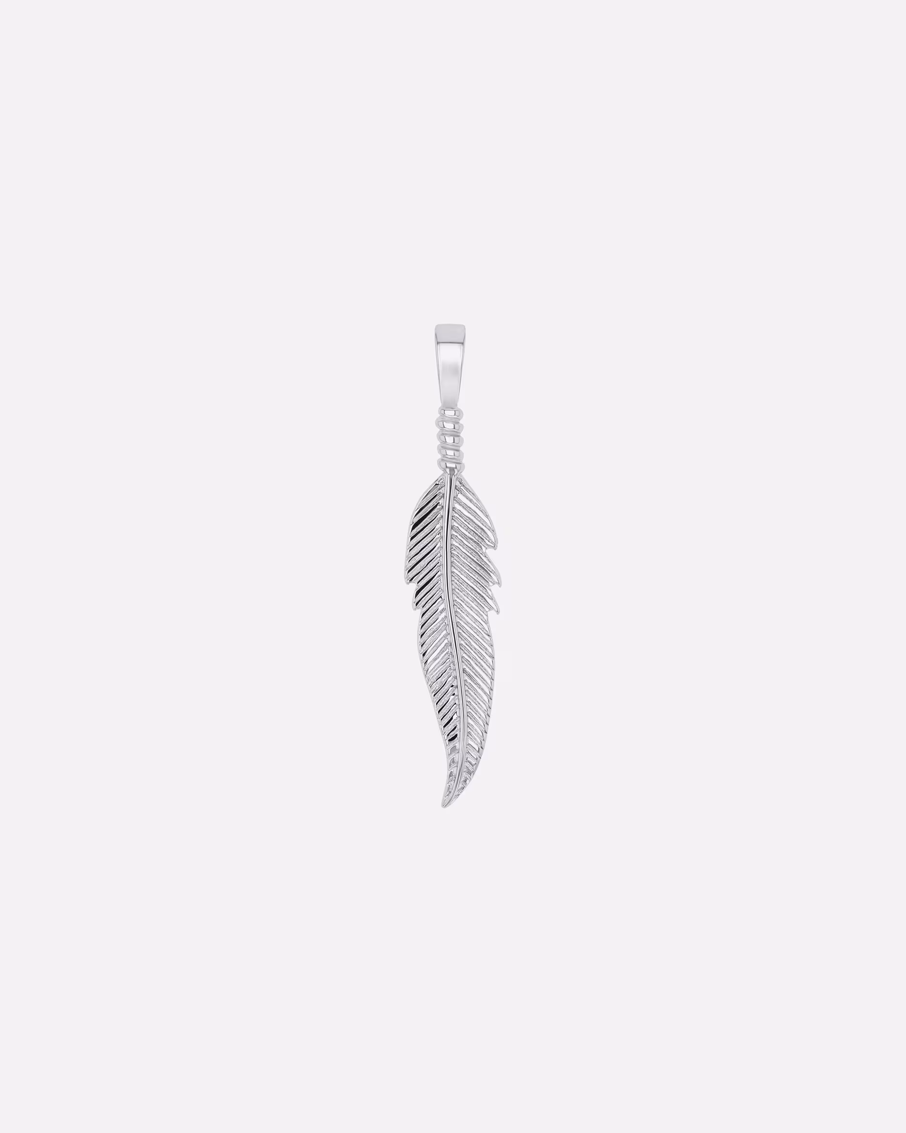 amor jewelry pendant motif pendant for men and women, unisex, 925 sterling silver | Feather