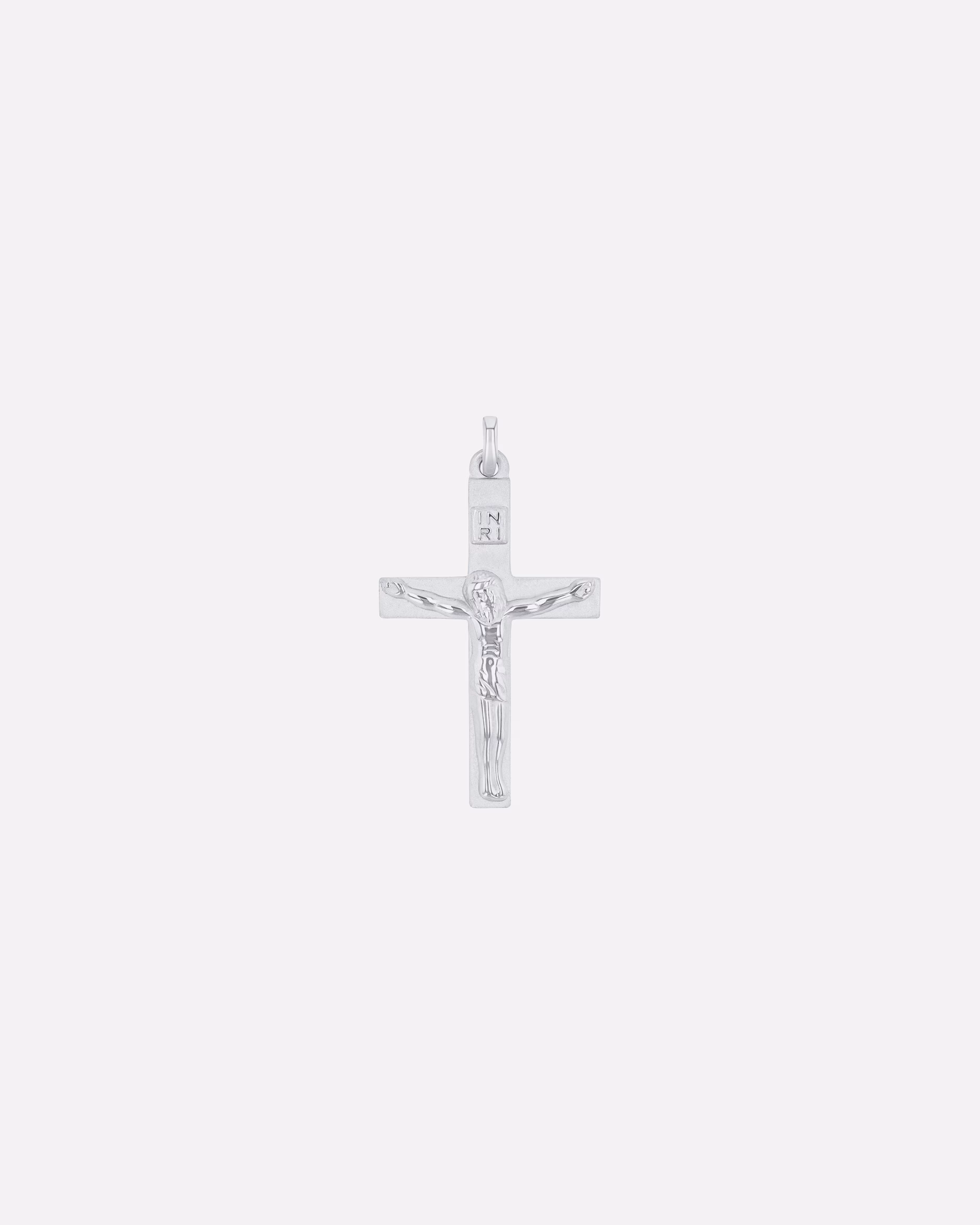 amor jewelry pendant motif pendant for men and women, unisex, 925 sterling silver | Cross with body