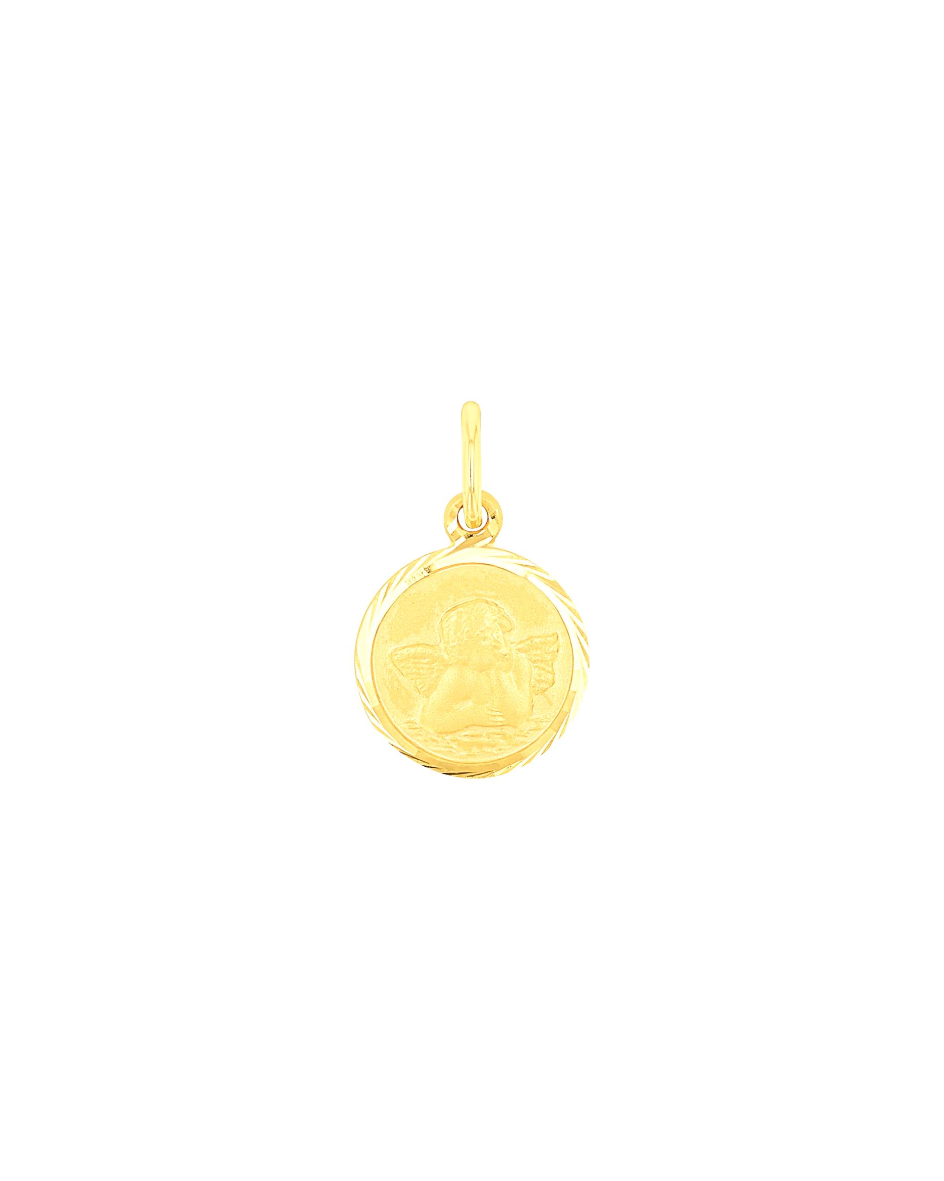 amor jewelry pendant motif pendant for men and women, unisex, 375 gold | angel