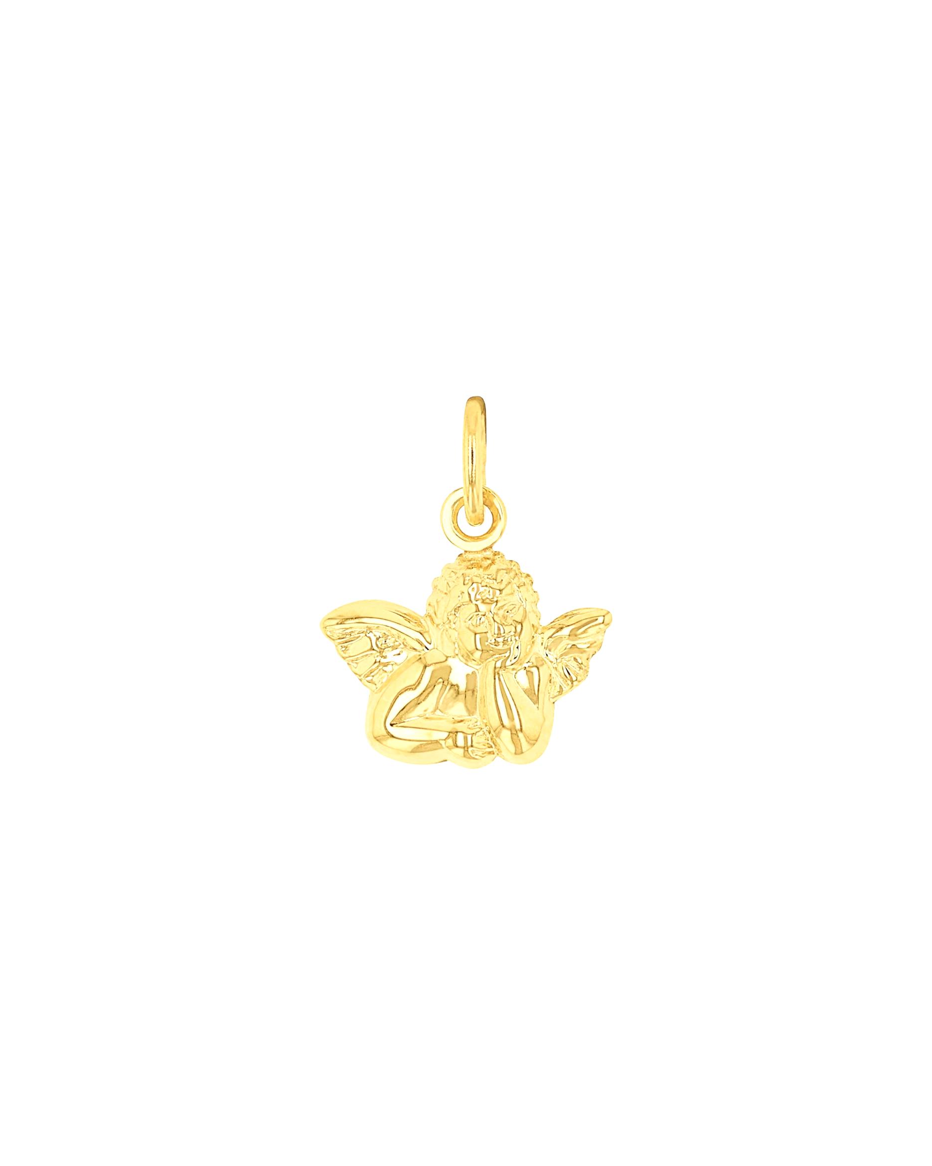 amor jewelry pendant motif pendant for men and women, unisex, 375 gold | angel
