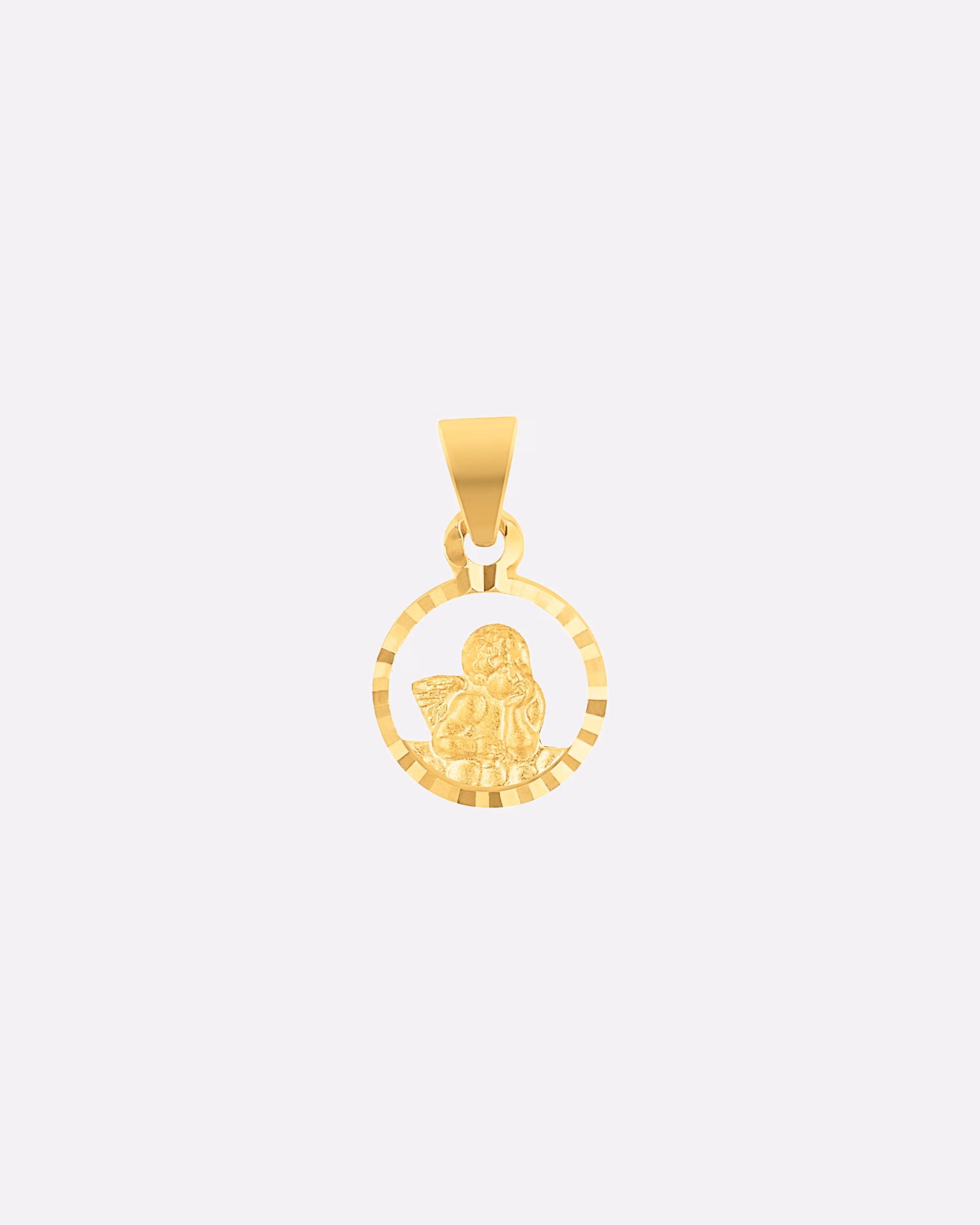 amor jewelry pendant motif pendant for men and women, unisex, 375 gold | angel