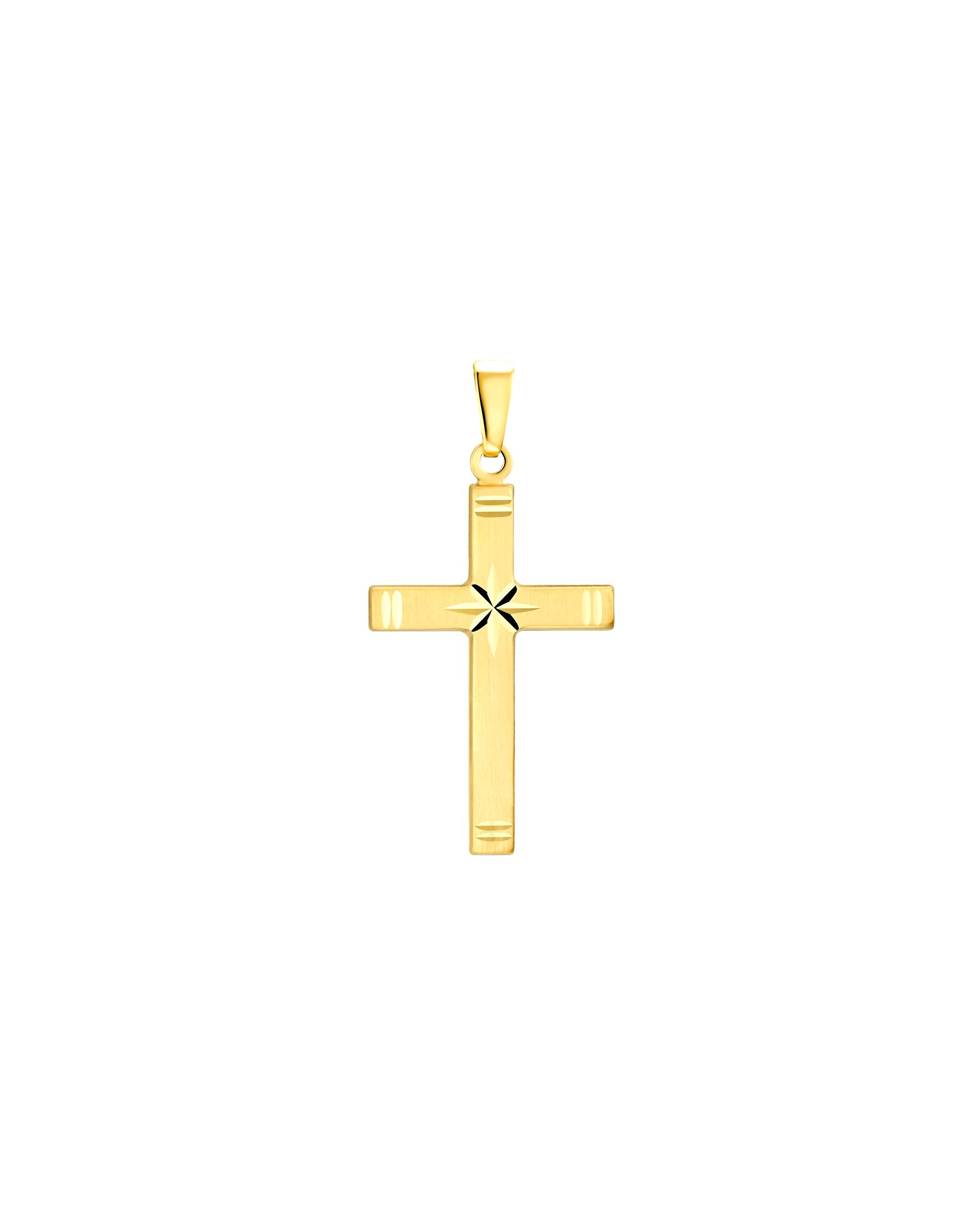amor jewelry pendant motif pendant for men and women, unisex, 375 gold | Cross