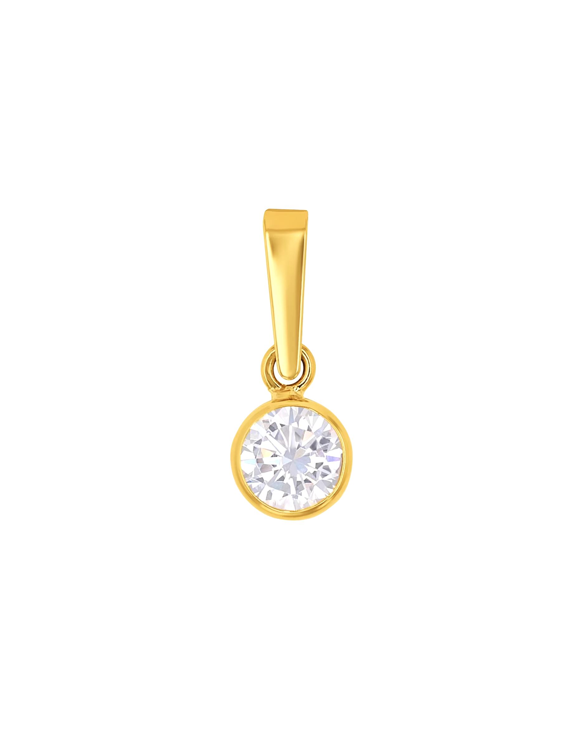 amor jewelry pendant motif pendant for men and women, unisex, 375 gold, zirconia synth.