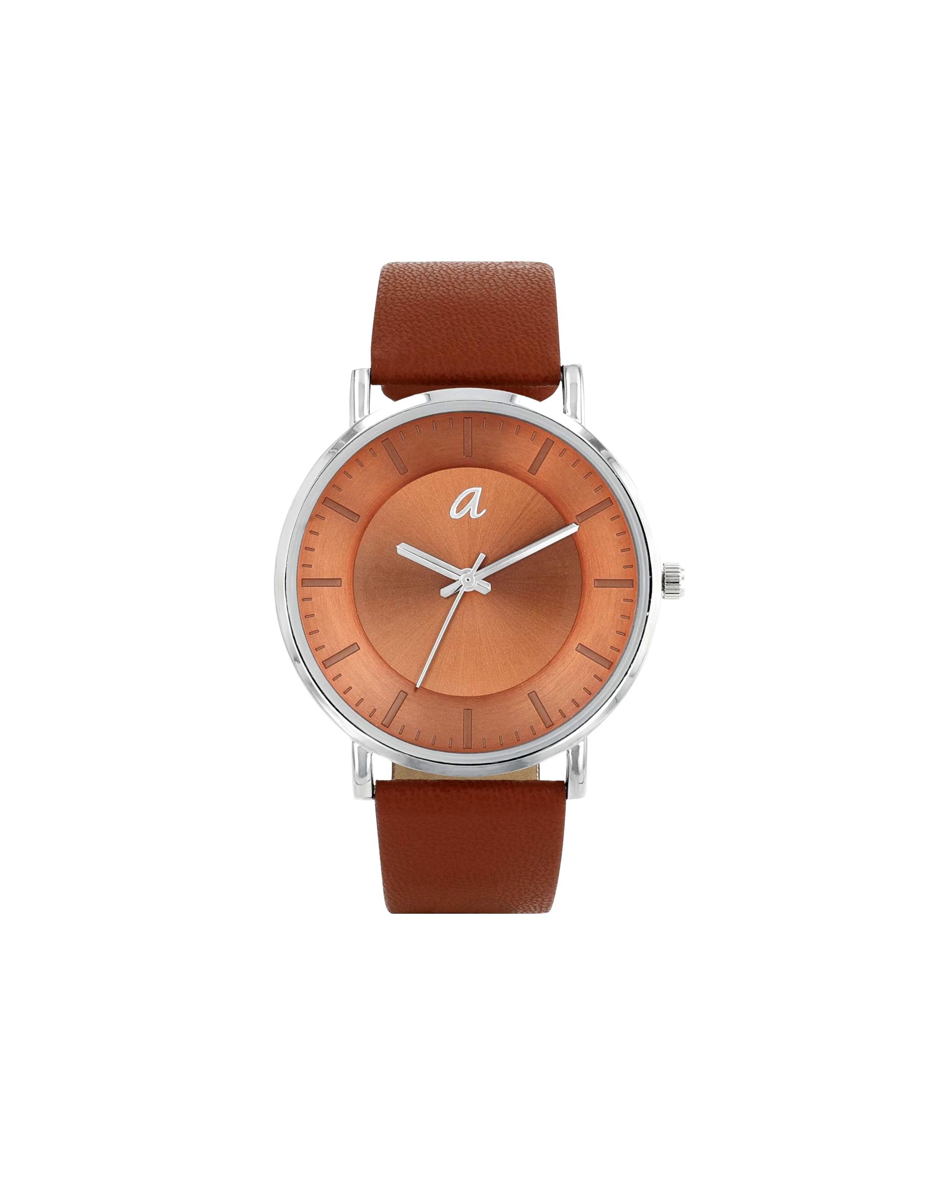 amor watch quartz watch for men and women, unisex IP gold | Apple leather
