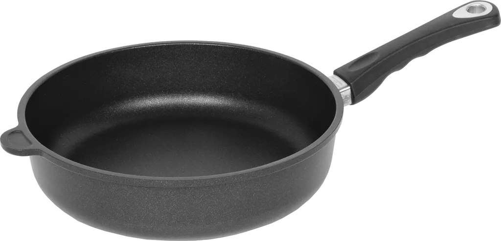 AMT Gastroguss 728 braising pan Ø 28 cm 7 cm high cast aluminum black new