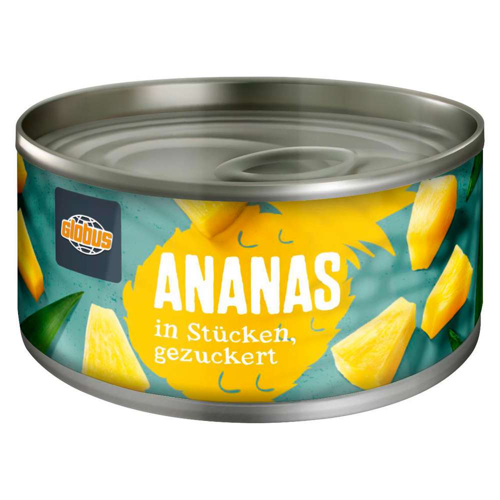 GLOBUS Ananas in Stücke, gezuckert