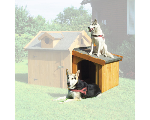Extension, vestibule promadino for dog house Max 69 x 92 x 78 cm brown