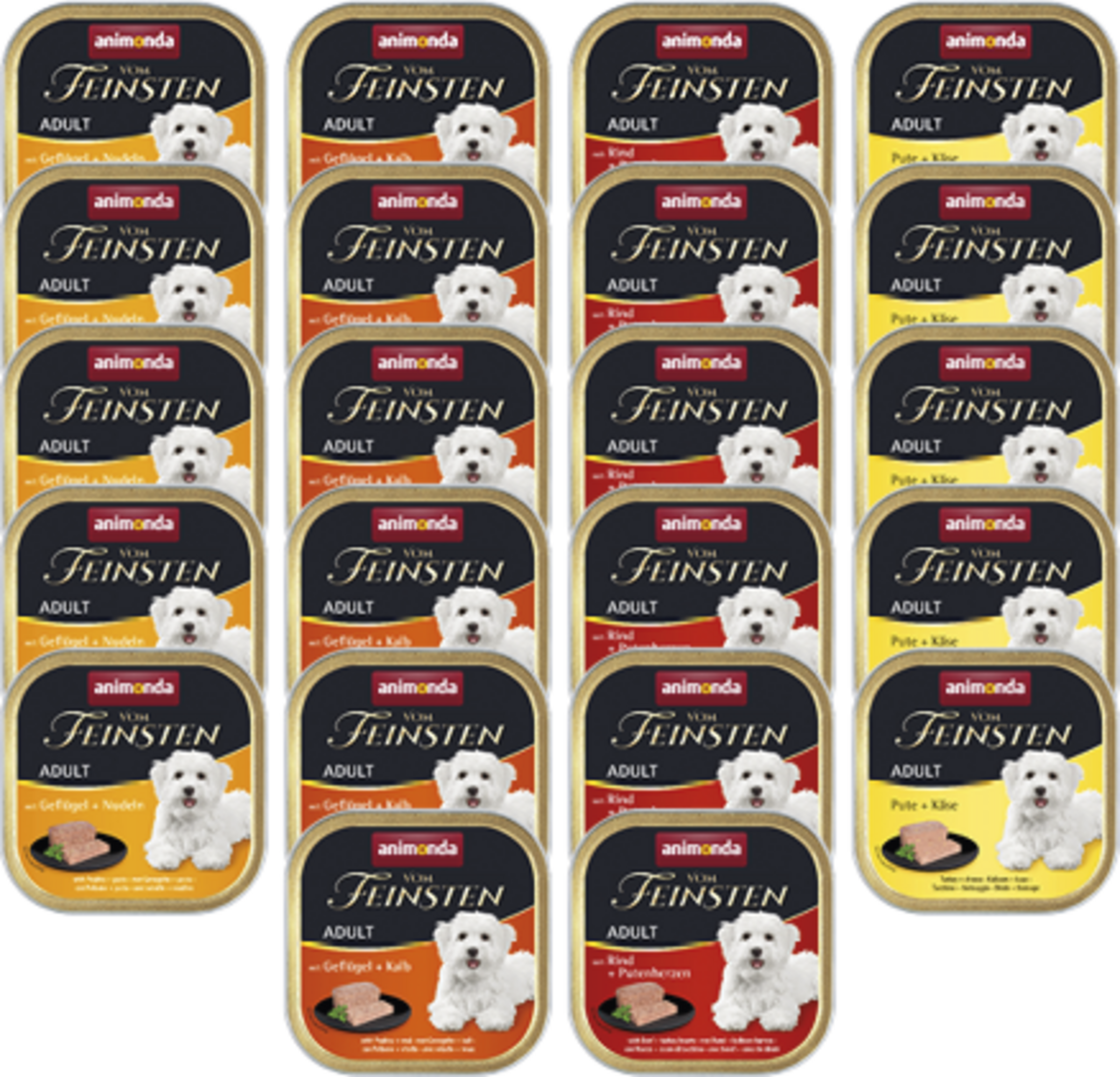 animonda Vom Feinsten Adult Gourmet Variety Multipack Wet Dog Food 3300g