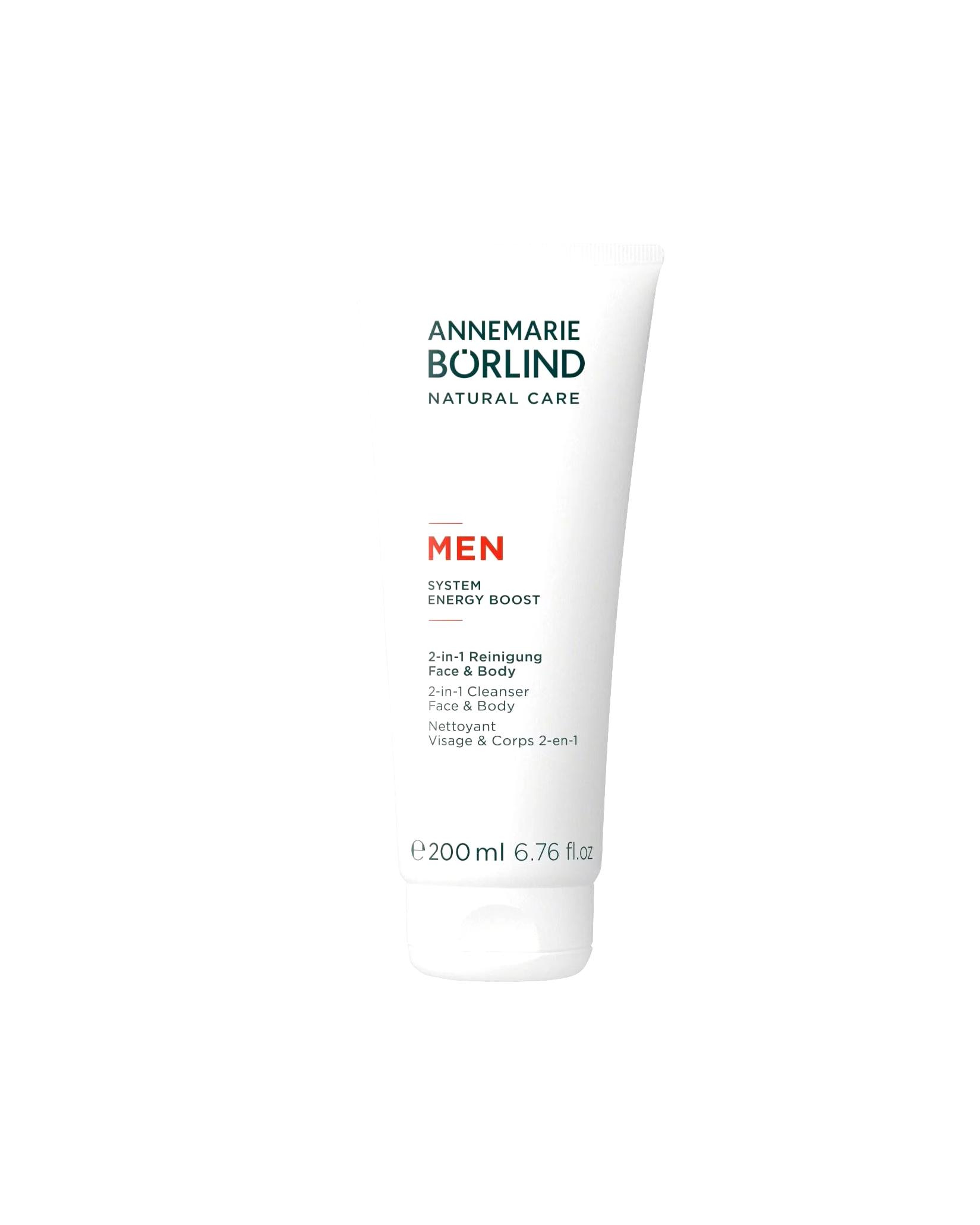 Annemarie Barlind ANNEMARIE BÖRLIND Cleansing Gel MEN SYSTEM ENERGY BOOST 2-in-1 Cleansing Face & Body 200 ml