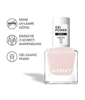 ANNY Gel Power Nail Polish 010, Suspicious Chic