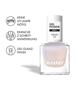 ANNY Gel Power Nail Polish 010, Iridescent