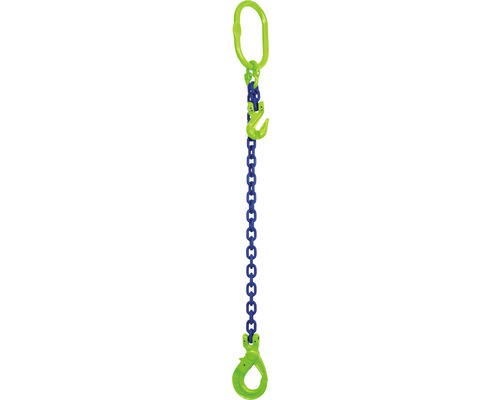 Chain sling Mamutec 1-strand 6 mm GK10 with safety load hook and shortener, 2 m