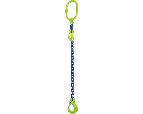 Chain sling Mamutec 1-strand 8 mm GK10 with load hook and shortener, 2 m