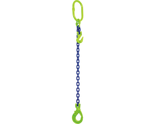 Chain sling Mamutec 1-strand 8 mm GK10 with safety load hook and shortener, 2 m